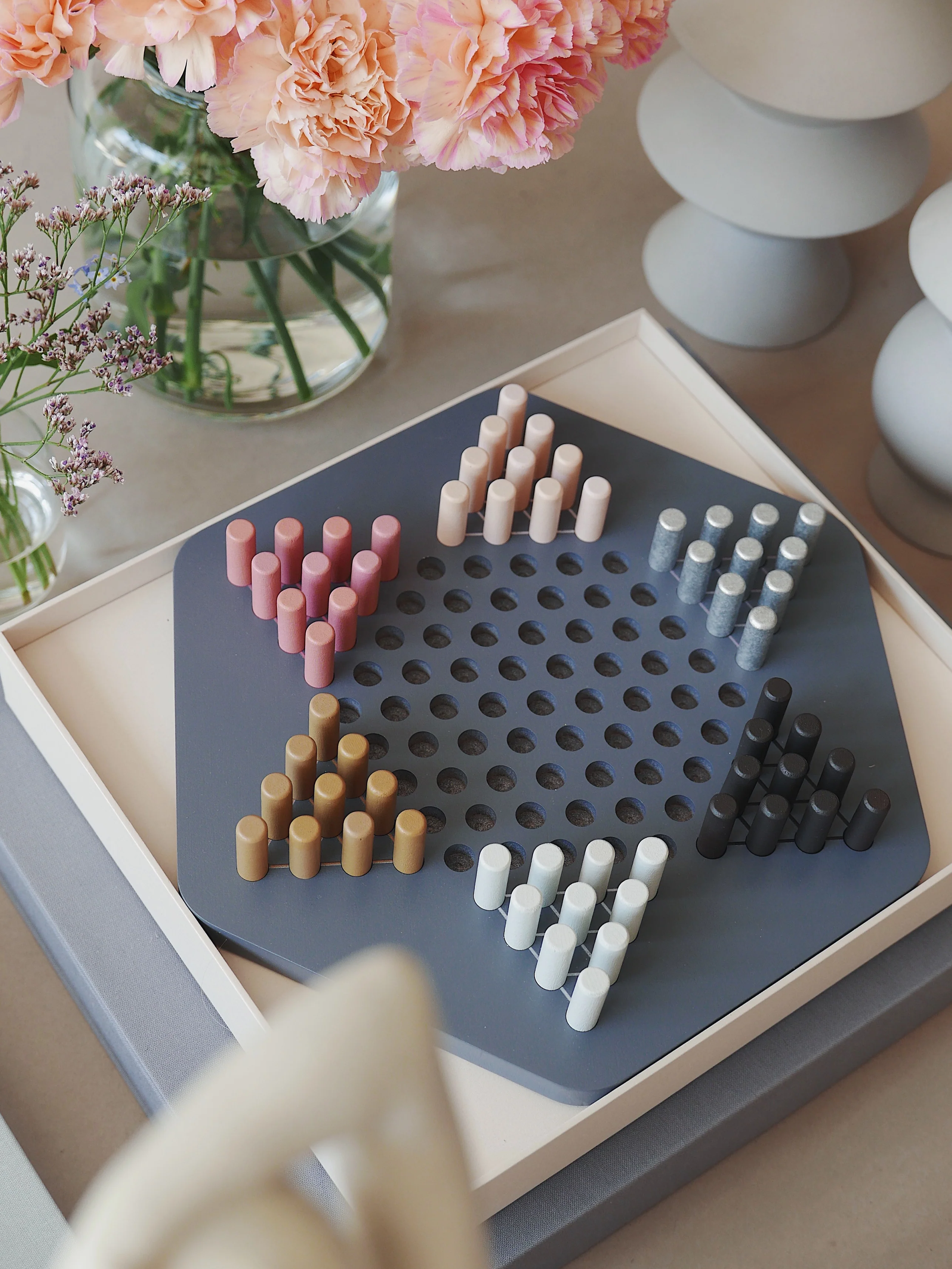 Gra trylma CHINESE CHECKERS beżowy - Image 2