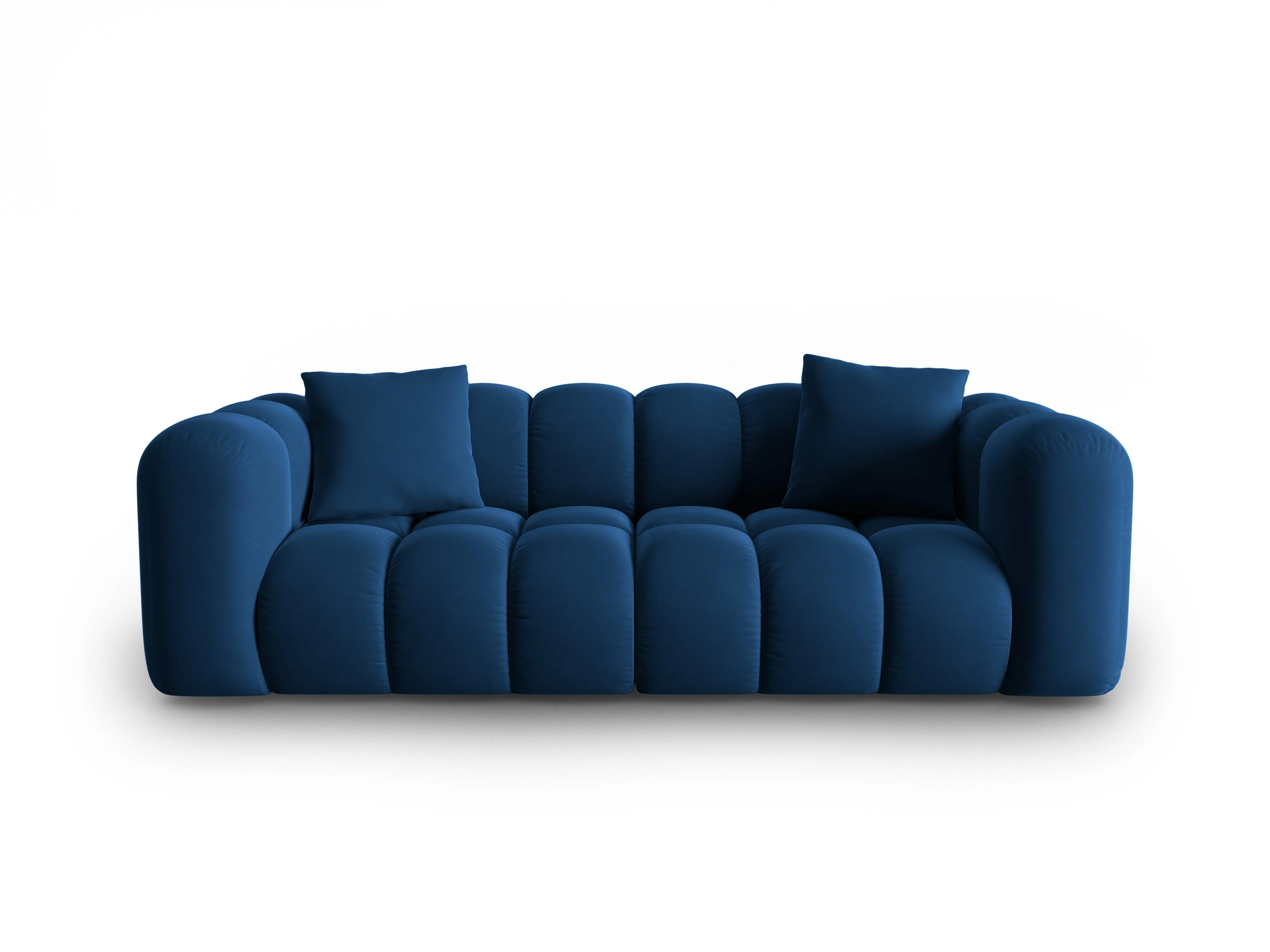 Sofa aksamitna 3-osobowa HALLEY granat królewski - Image 3
