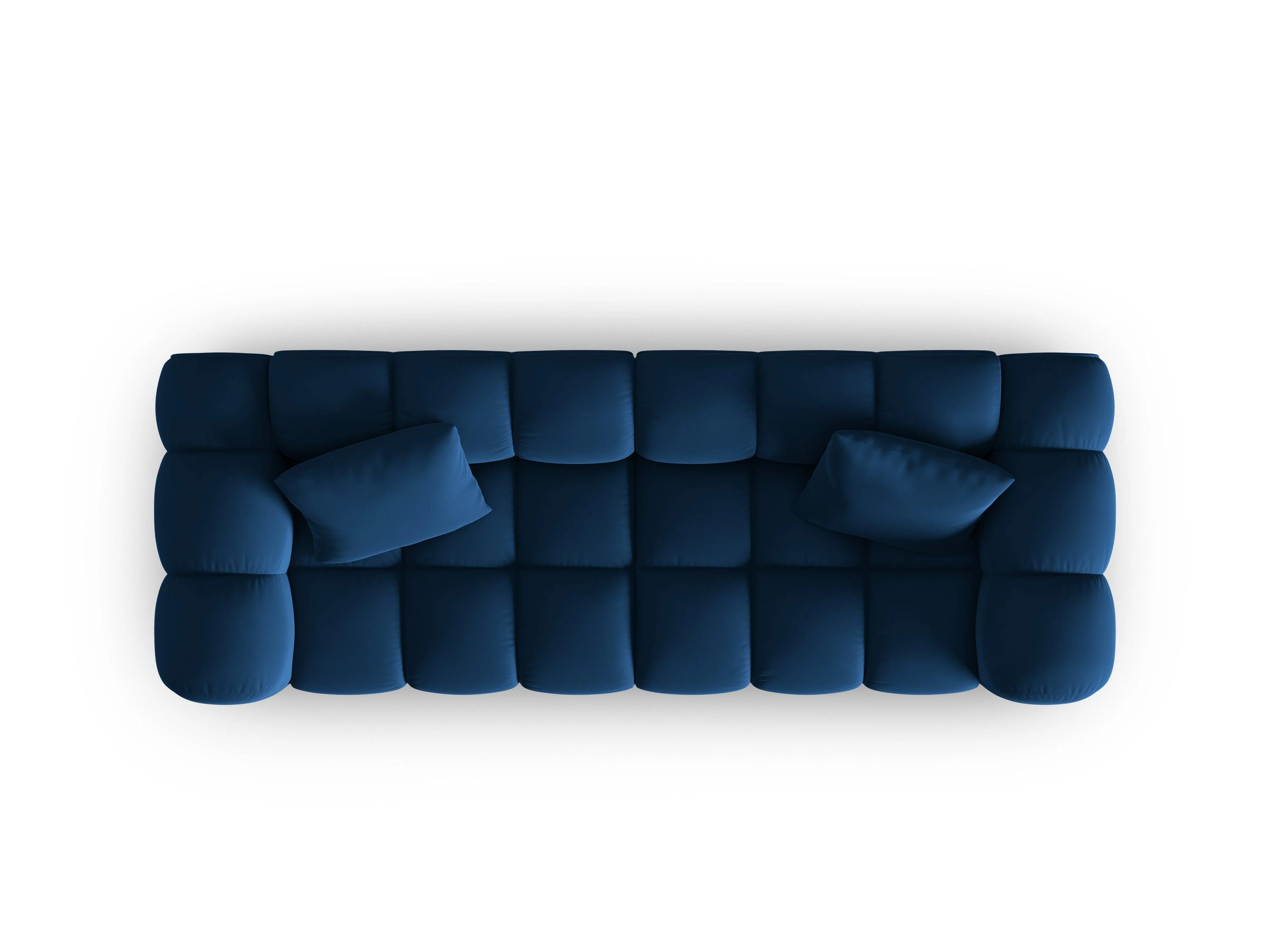 Sofa aksamitna 3-osobowa HALLEY granat królewski - Image 4
