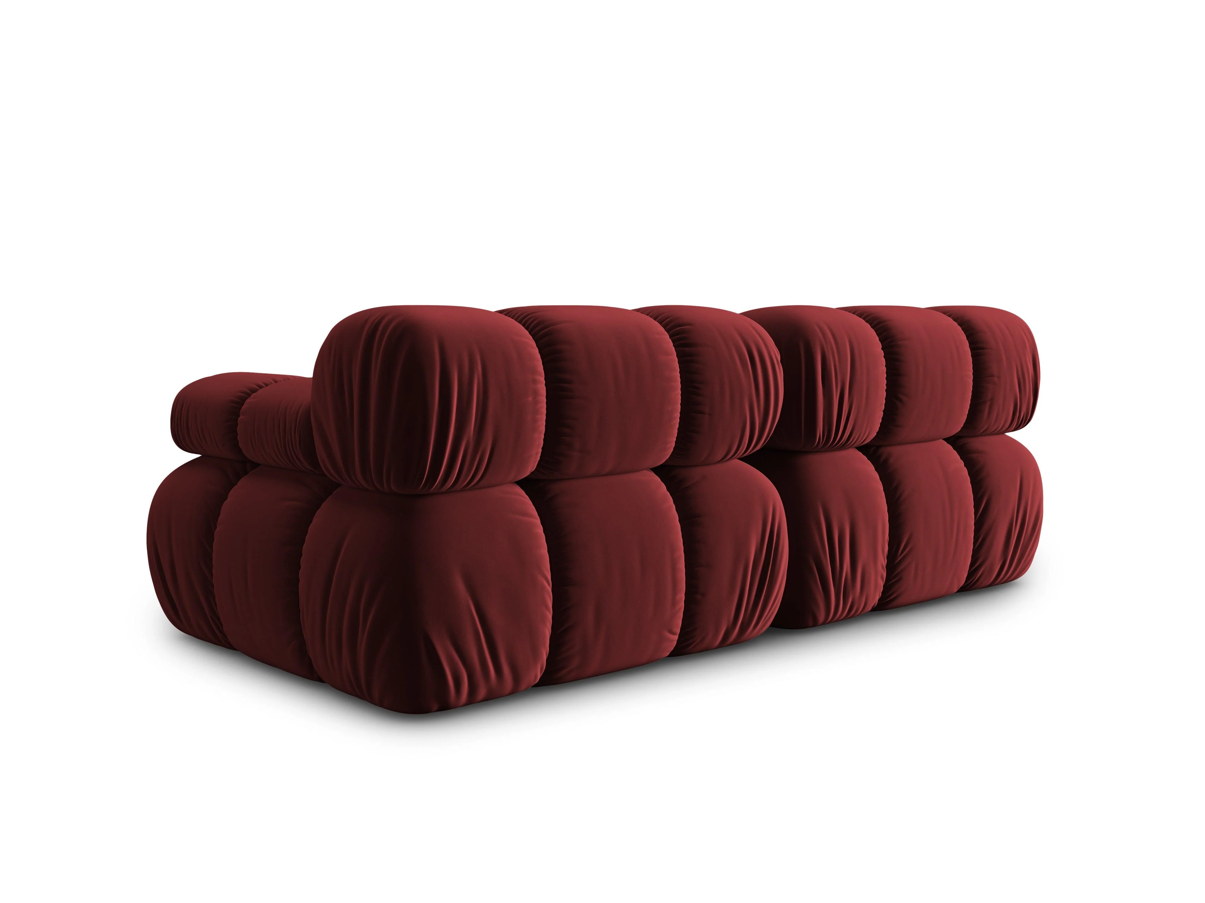 Sofa aksamitna 2-osobowa TROPEA rubinowy - Image 5