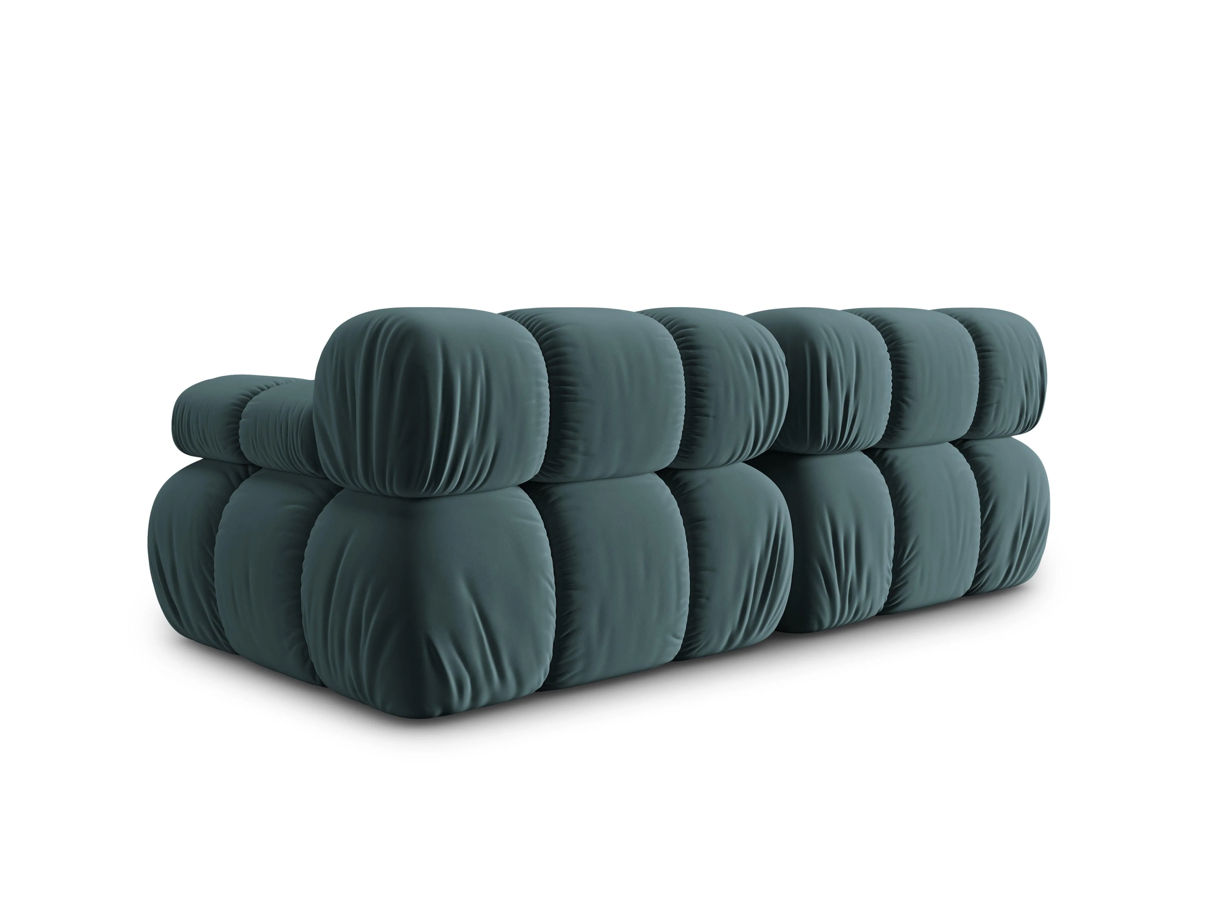 Sofa aksamitna 2-osobowa TROPEA petrol - Image 5