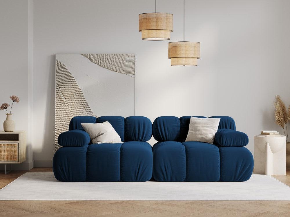 Sofa aksamitna 2-osobowa TROPEA granat królewski - Image 8