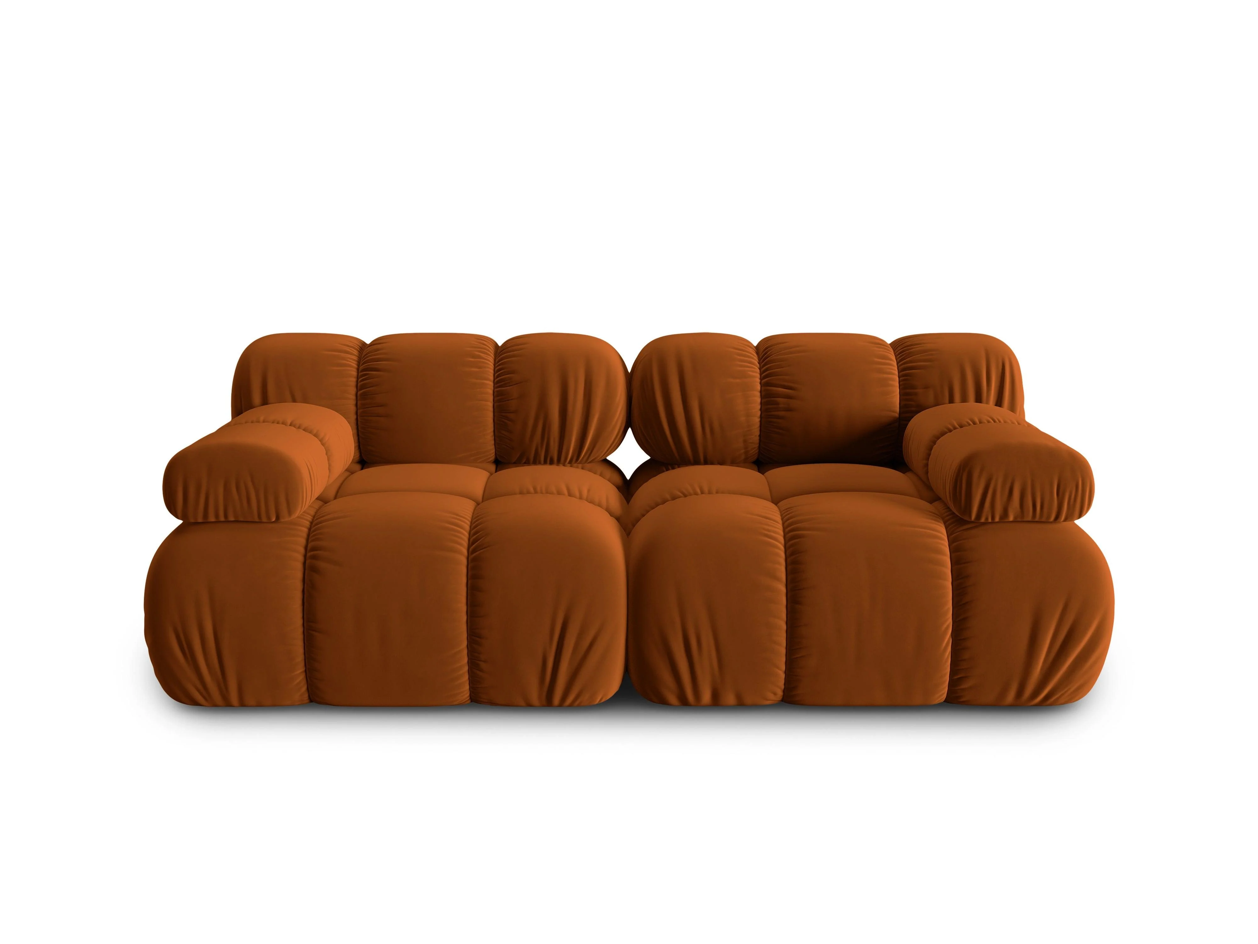 Sofa aksamitna 2-osobowa TROPEA terracotta - Image 3