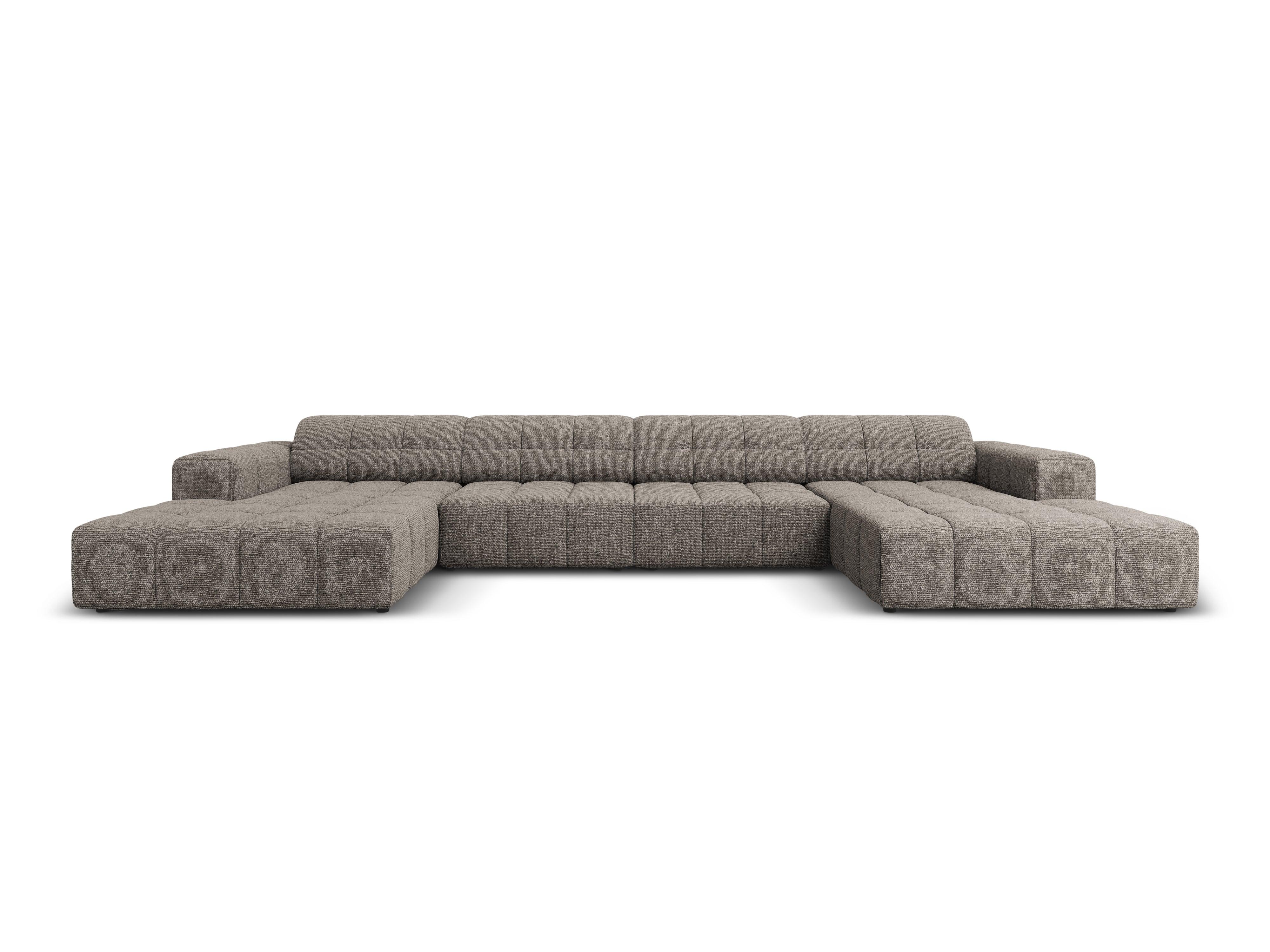 Sofa panoramiczna 6-osobowa CHICAGO szary szenil - Image 3