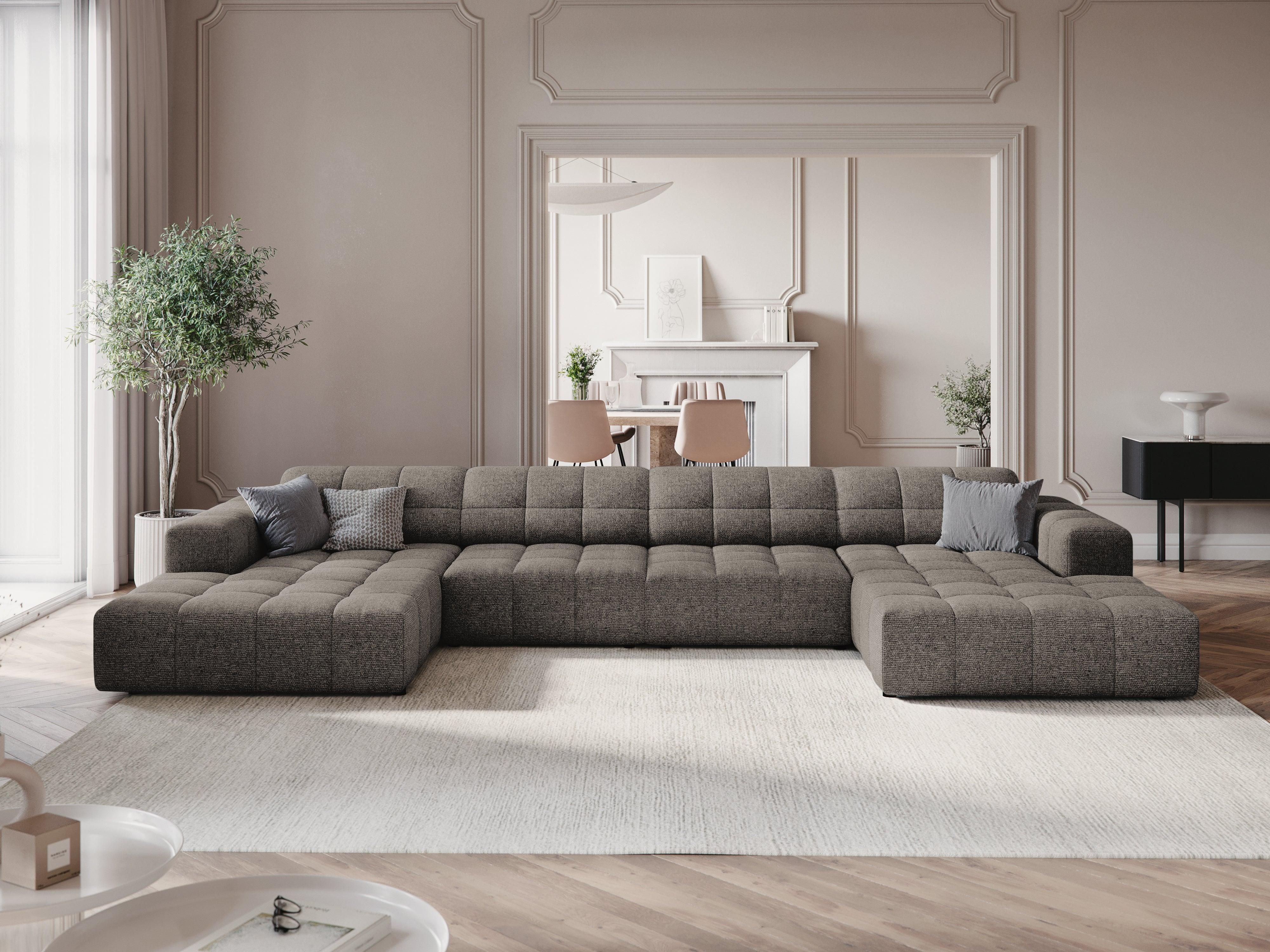 Sofa panoramiczna 6-osobowa CHICAGO szary szenil - Image 7