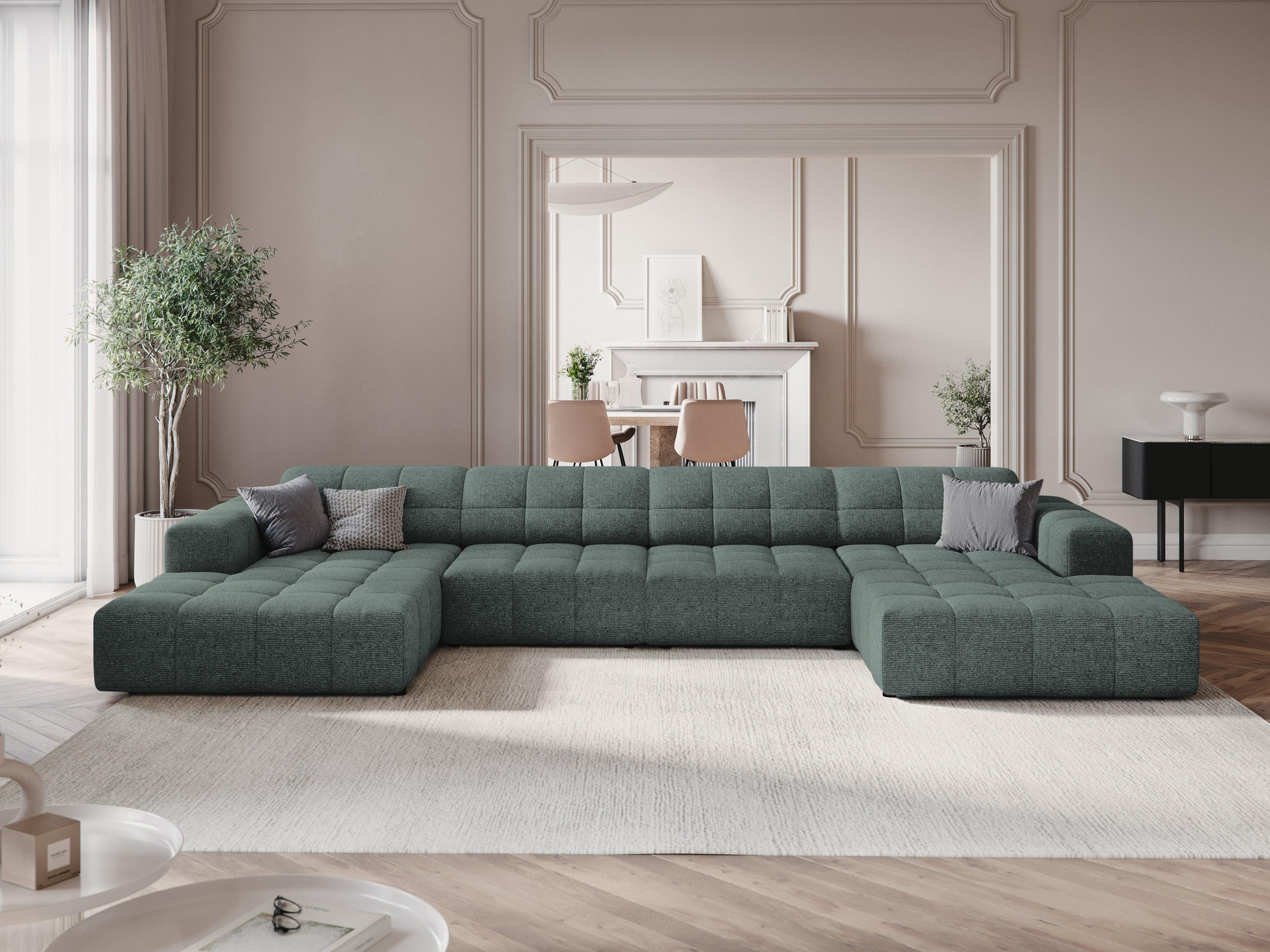 Sofa panoramiczna 6-osobowa CHICAGO petrol szenil - Image 7