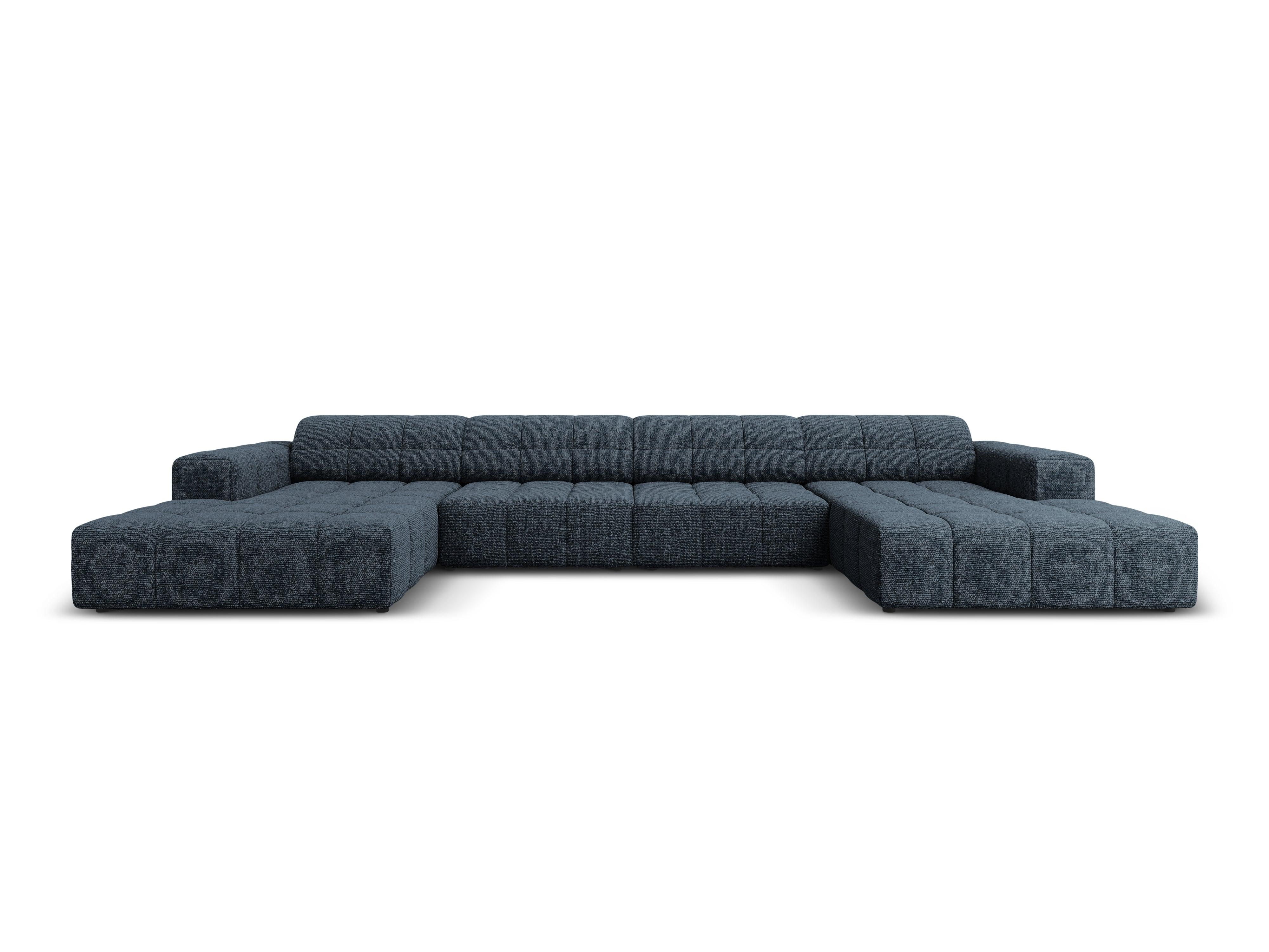 Sofa panoramiczna 6-osobowa CHICAGO niebieski szenil - Image 8