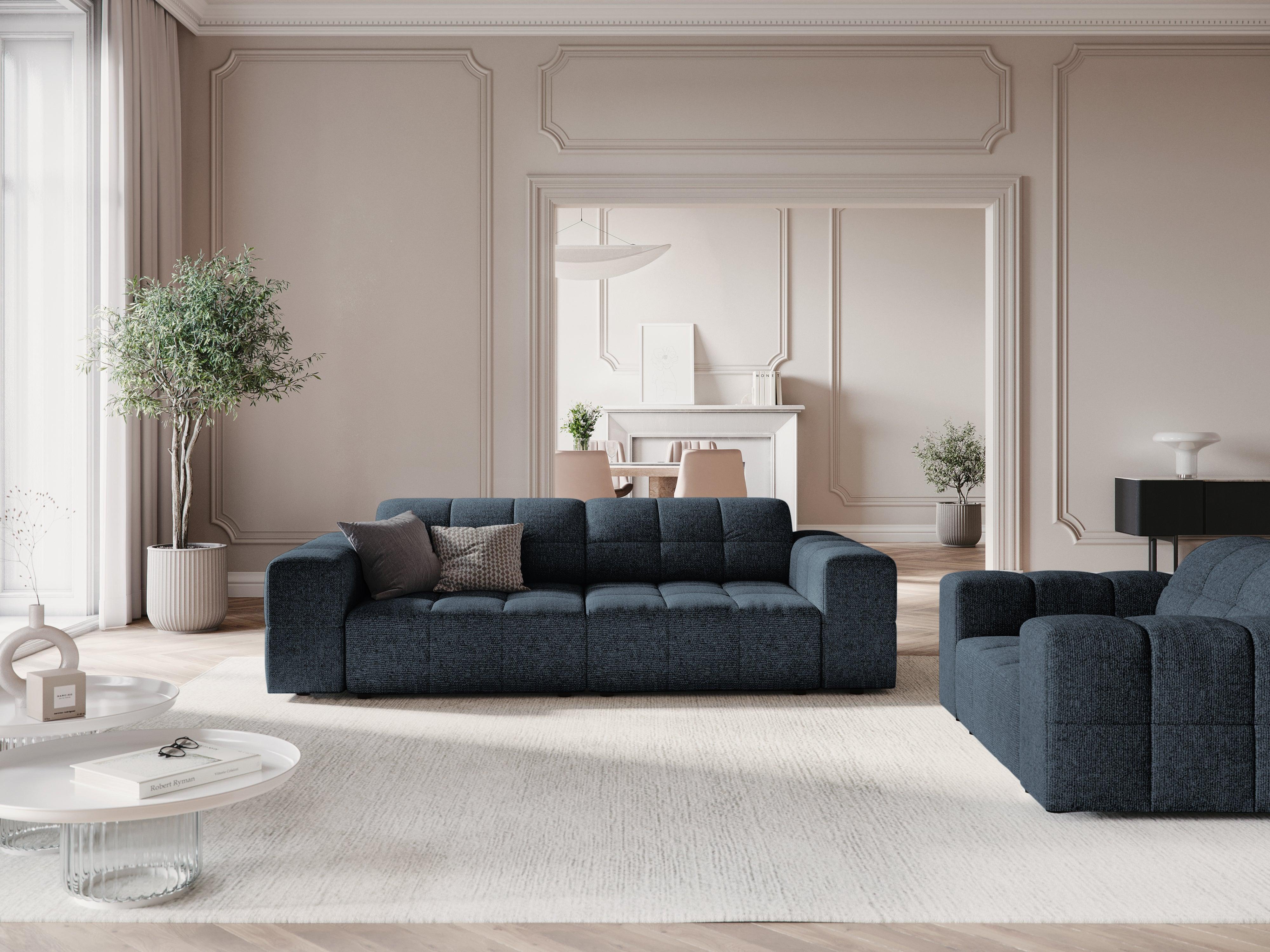Sofa 3-osobowa CHICAGO niebieski szenil - Image 8