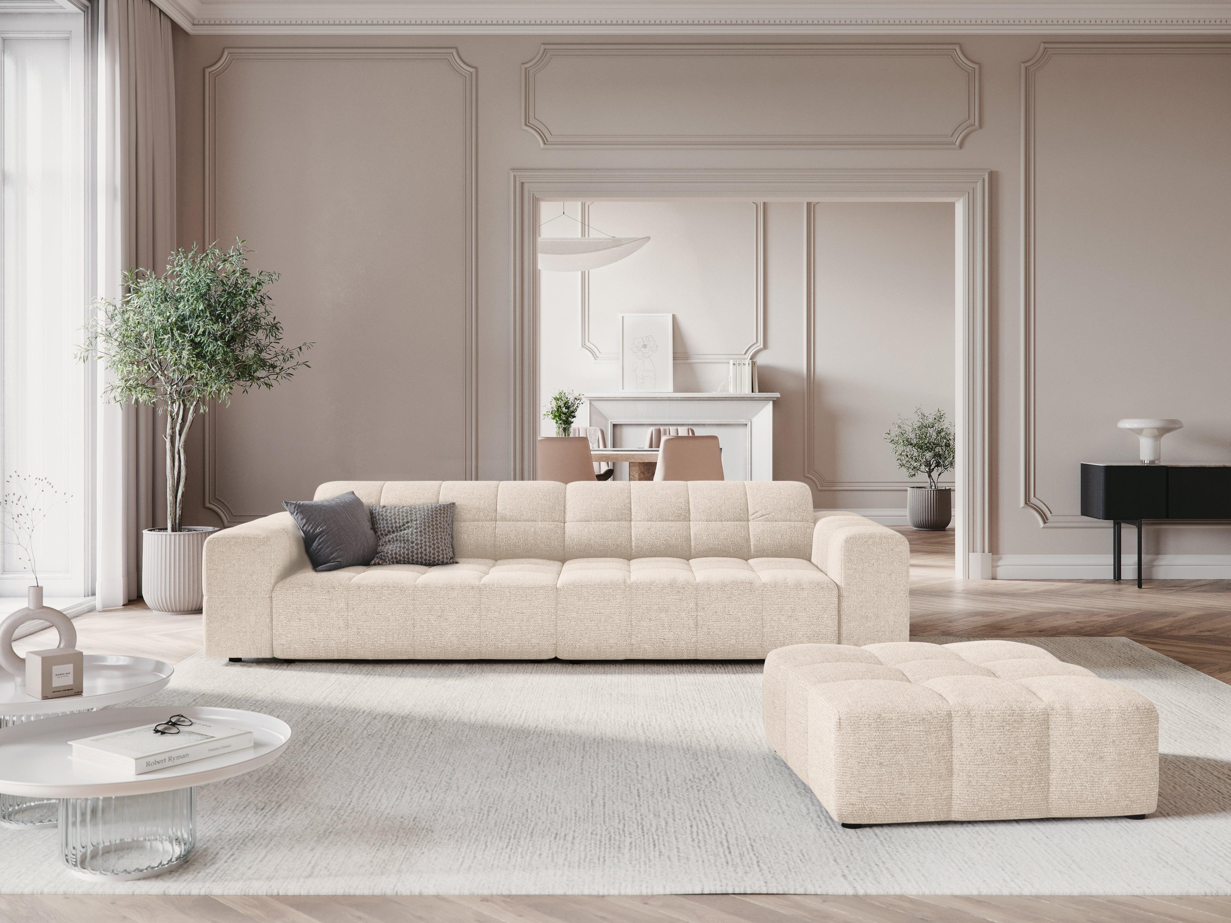 Sofa 4-osobowa CHICAGO jasnobeżowy szenil - Image 2