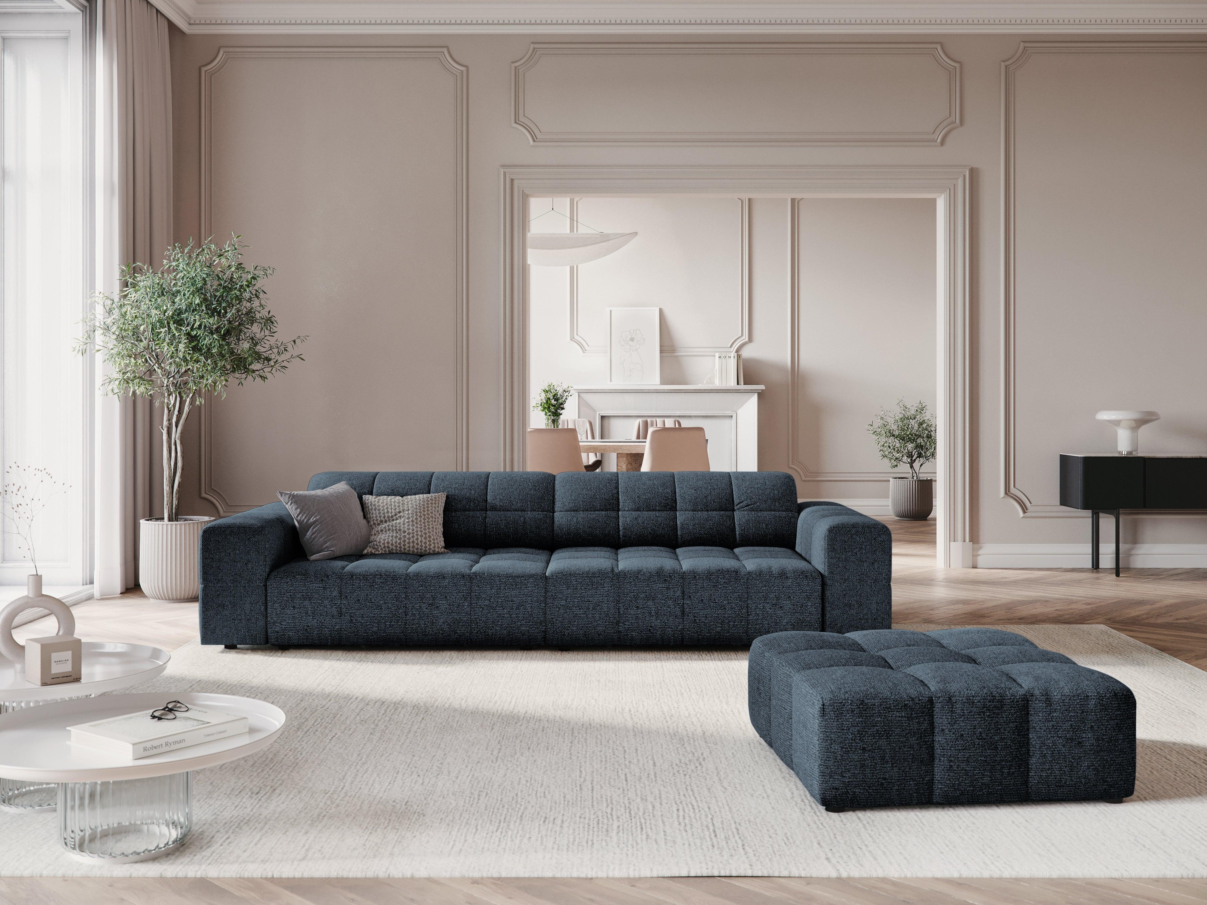 Sofa 4-osobowa CHICAGO niebieski szenil - Image 8
