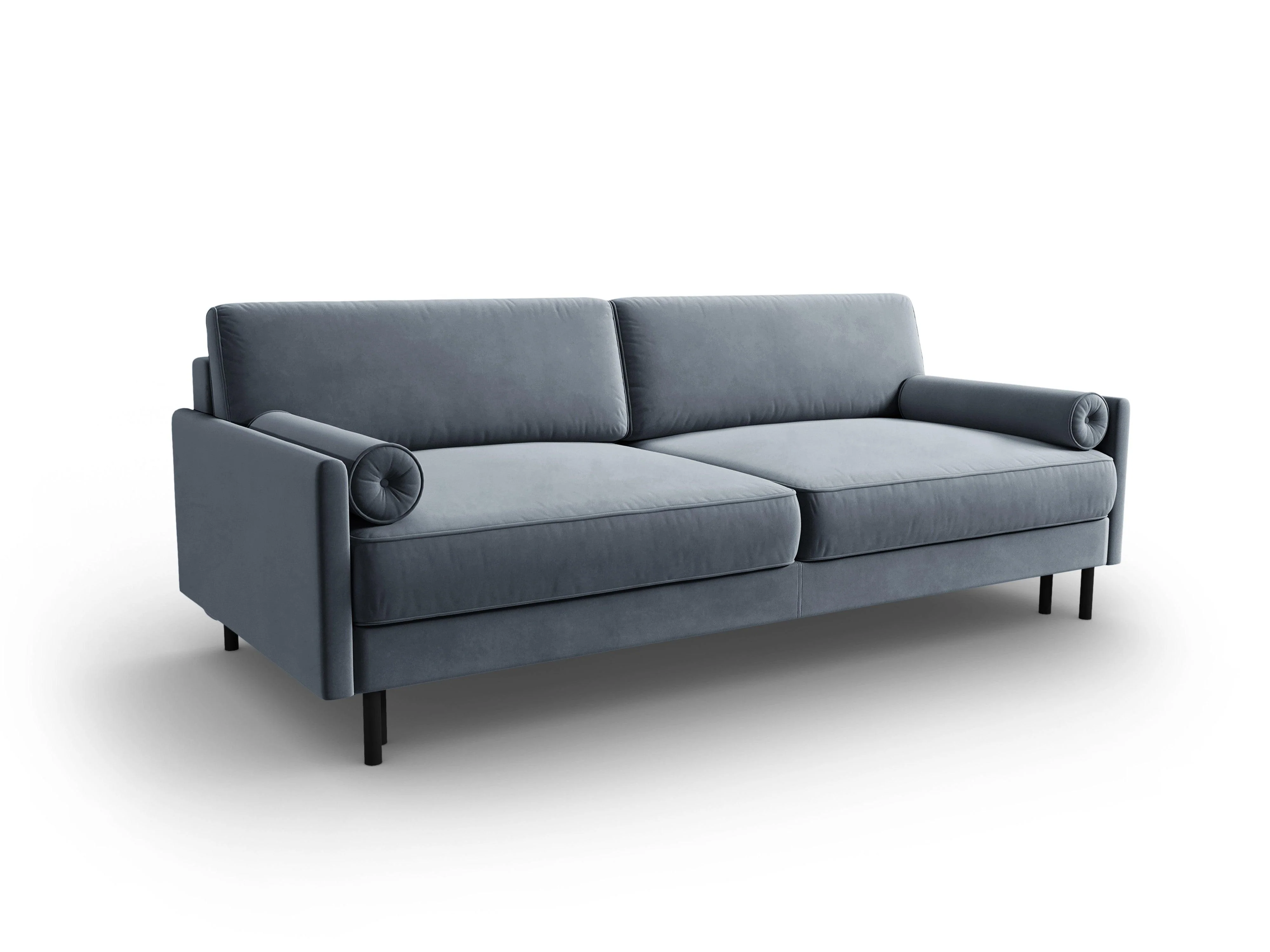 Sofa aksamitna z funkcją spania SCOTT jasnoniebieski