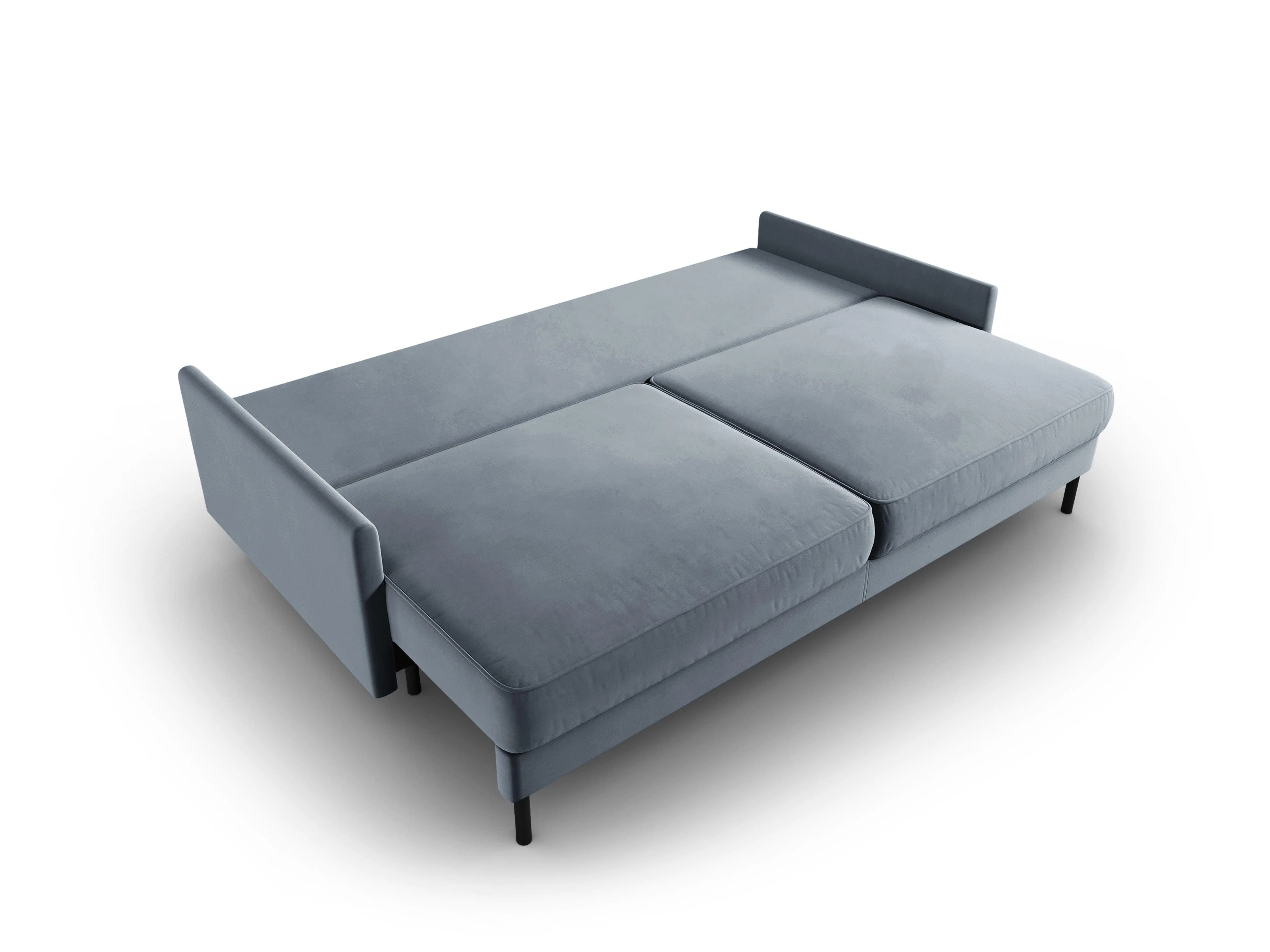 Sofa aksamitna z funkcją spania SCOTT jasnoniebieski - Image 5
