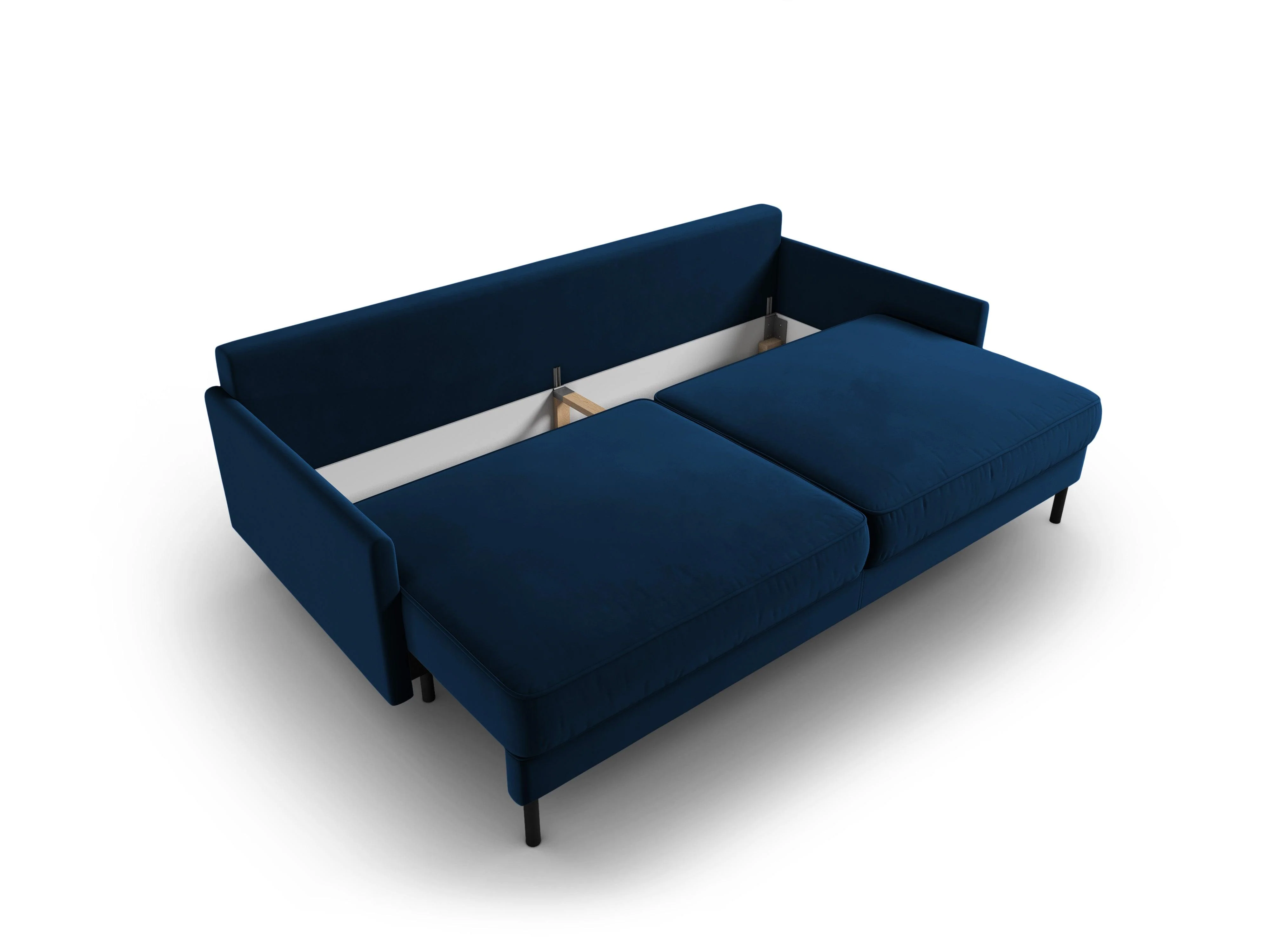 Sofa aksamitna z funkcją spania SCOTT granat królewski - Image 5