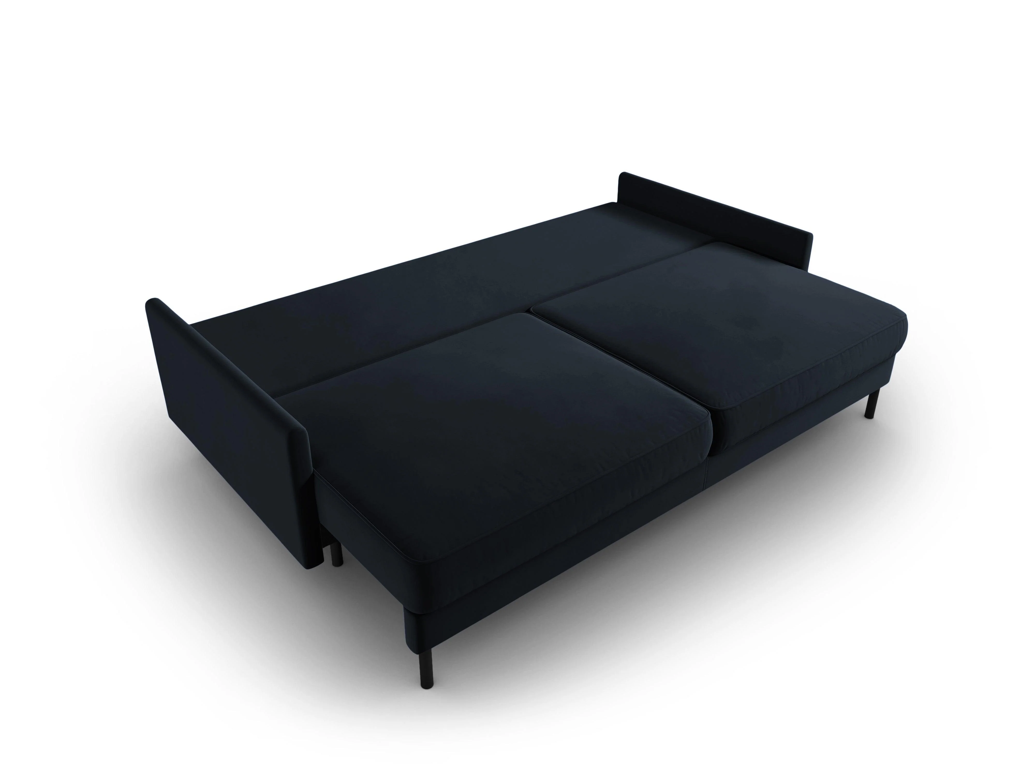 Sofa aksamitna z funkcją spania SCOTT ciemnoniebieski - Image 5