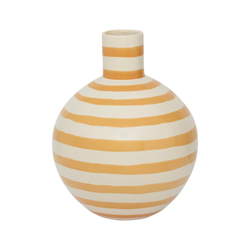 Wazon ceramiczny AMARA pomarańczowy z kremowym - Image 3