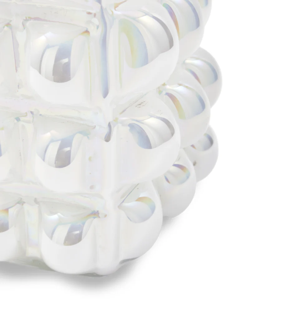 Wazon BUBBLE biały z połyskiem - Image 3