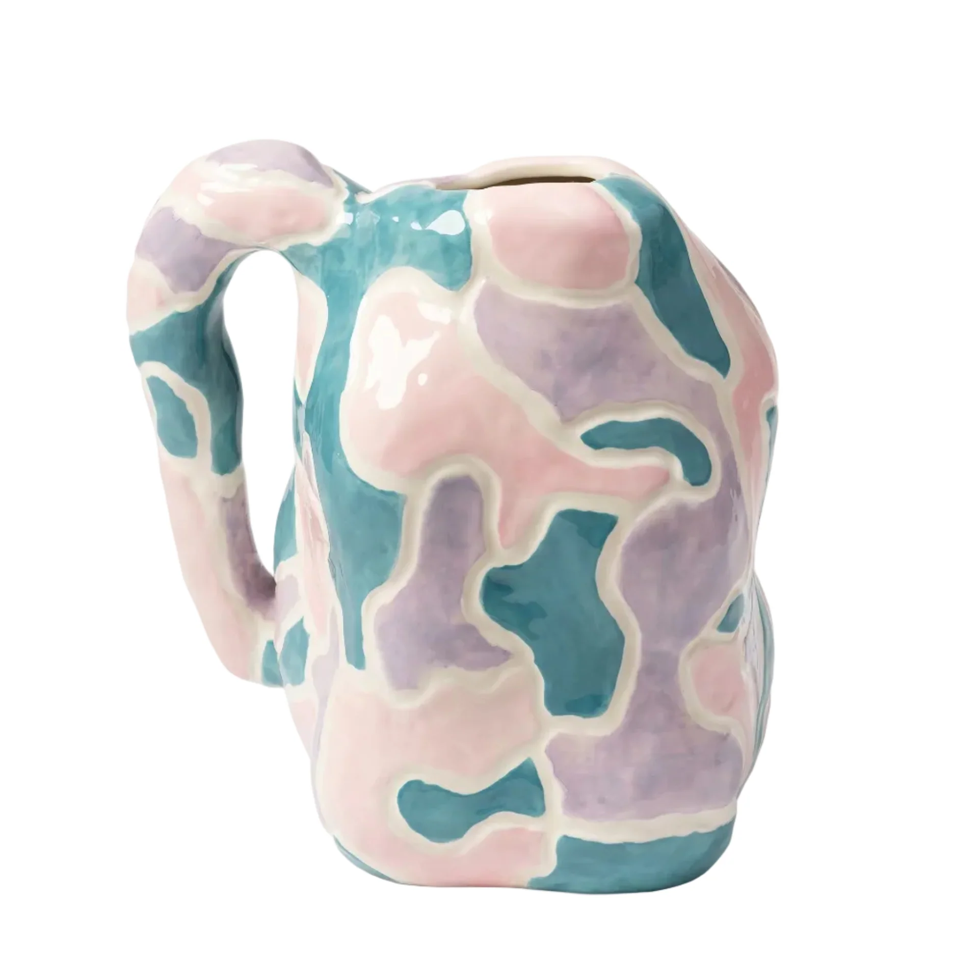 Wazon JUG-A-VASE różowy z fioletowym i niebieskim