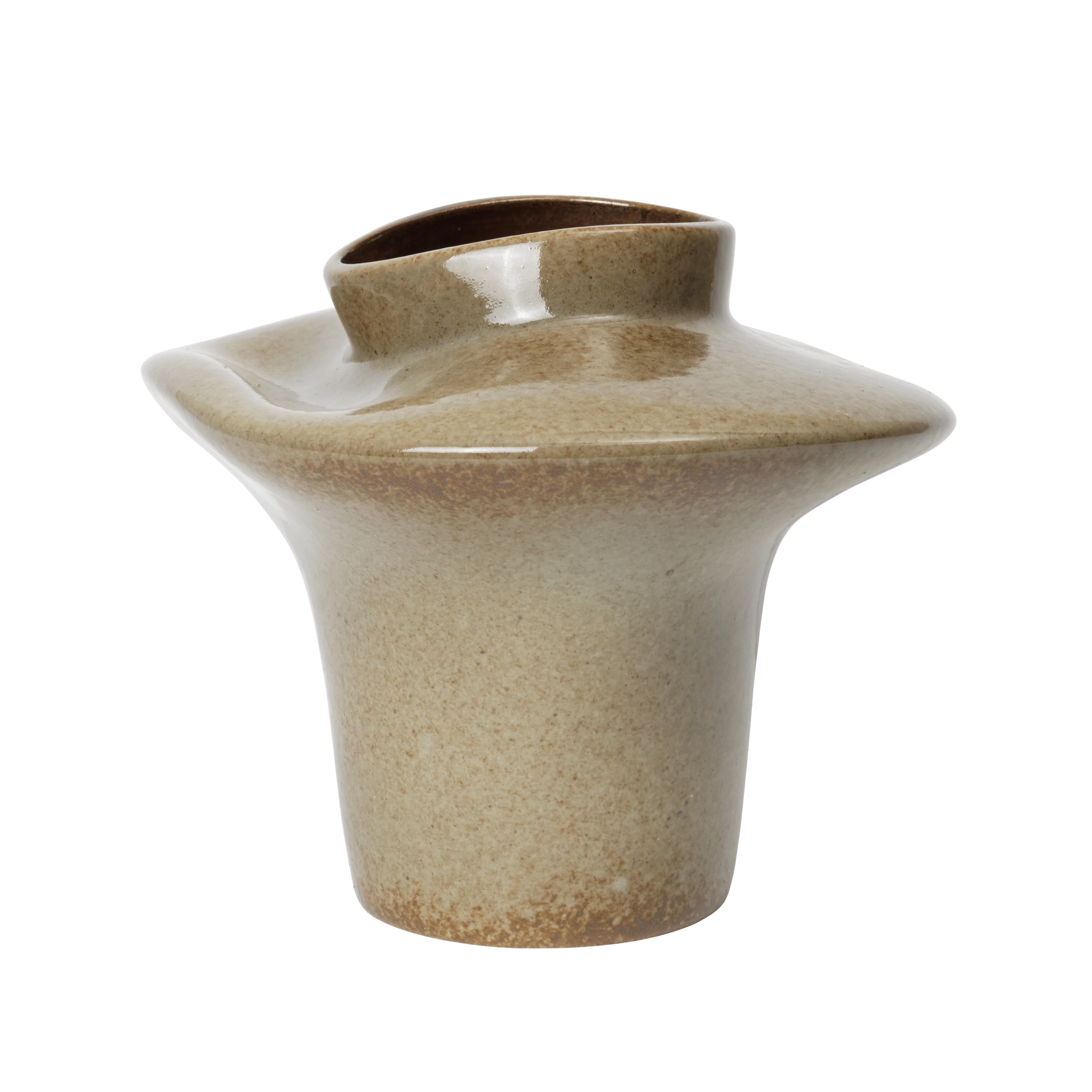 Wazon ceramiczny EVIO zgaszony zielony
