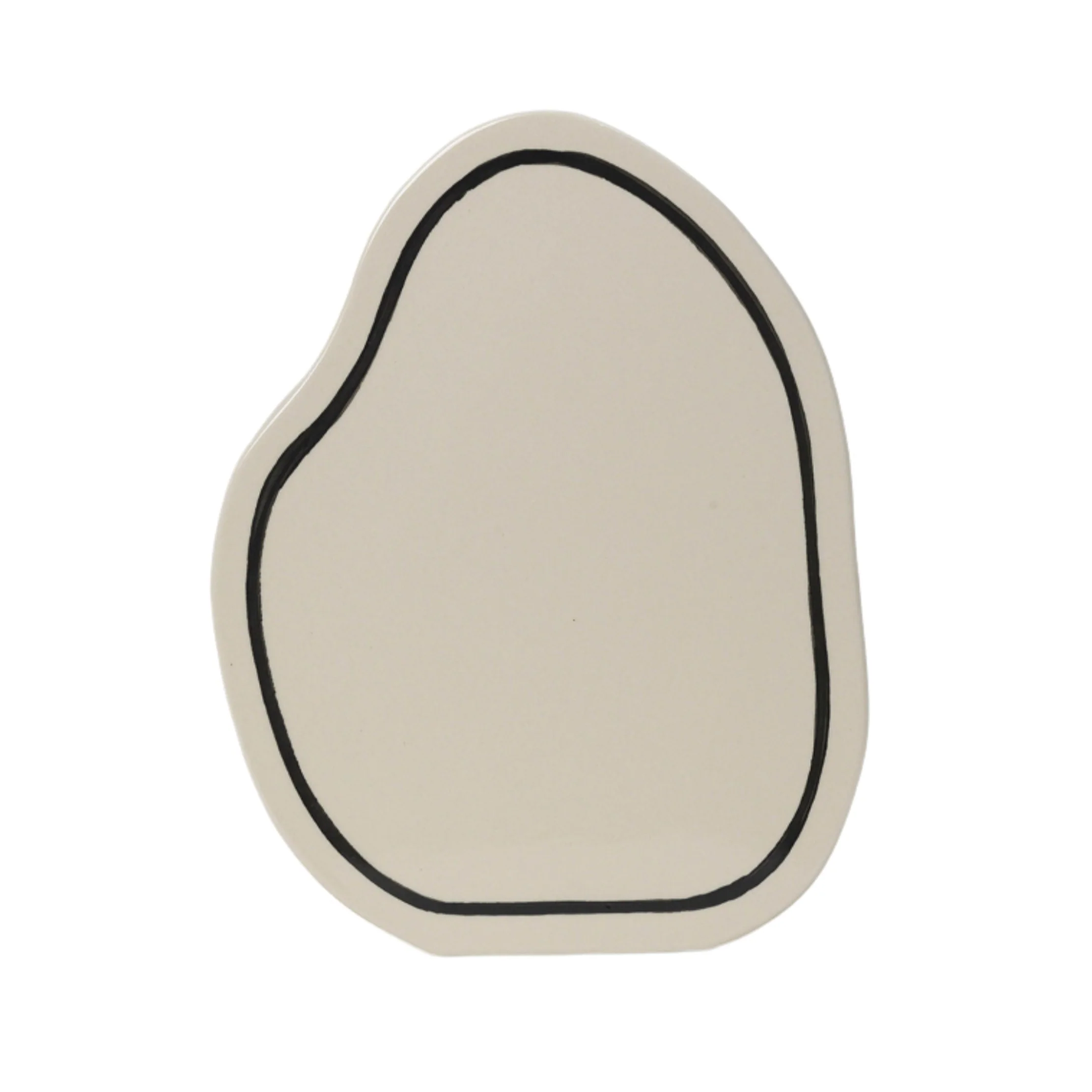 Wazon PASTE VASE ROUNDED złamana biel z czarnym wzorem - Image 3