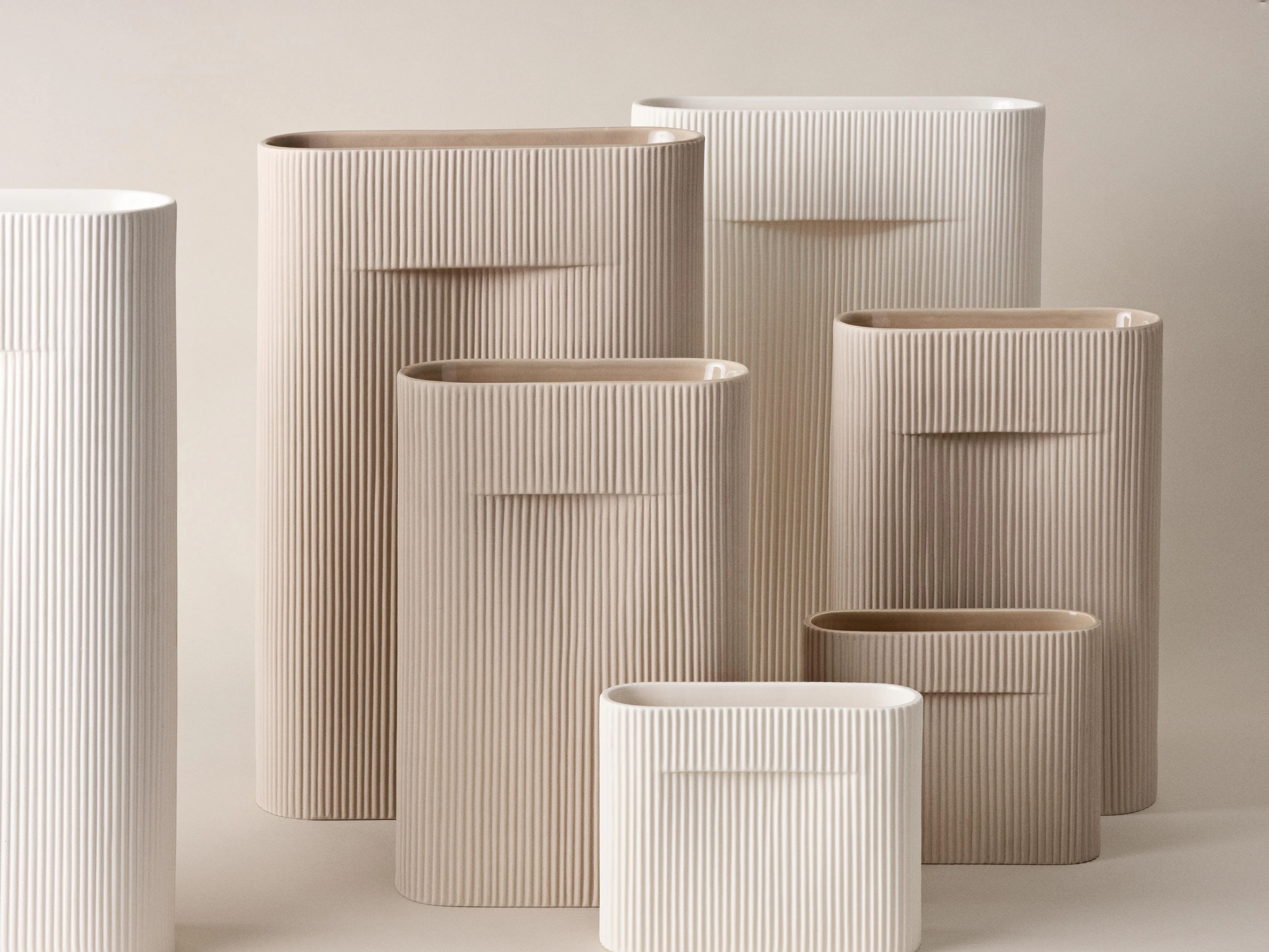 Wazon ceramiczny RIDGE beżowy - Image 20