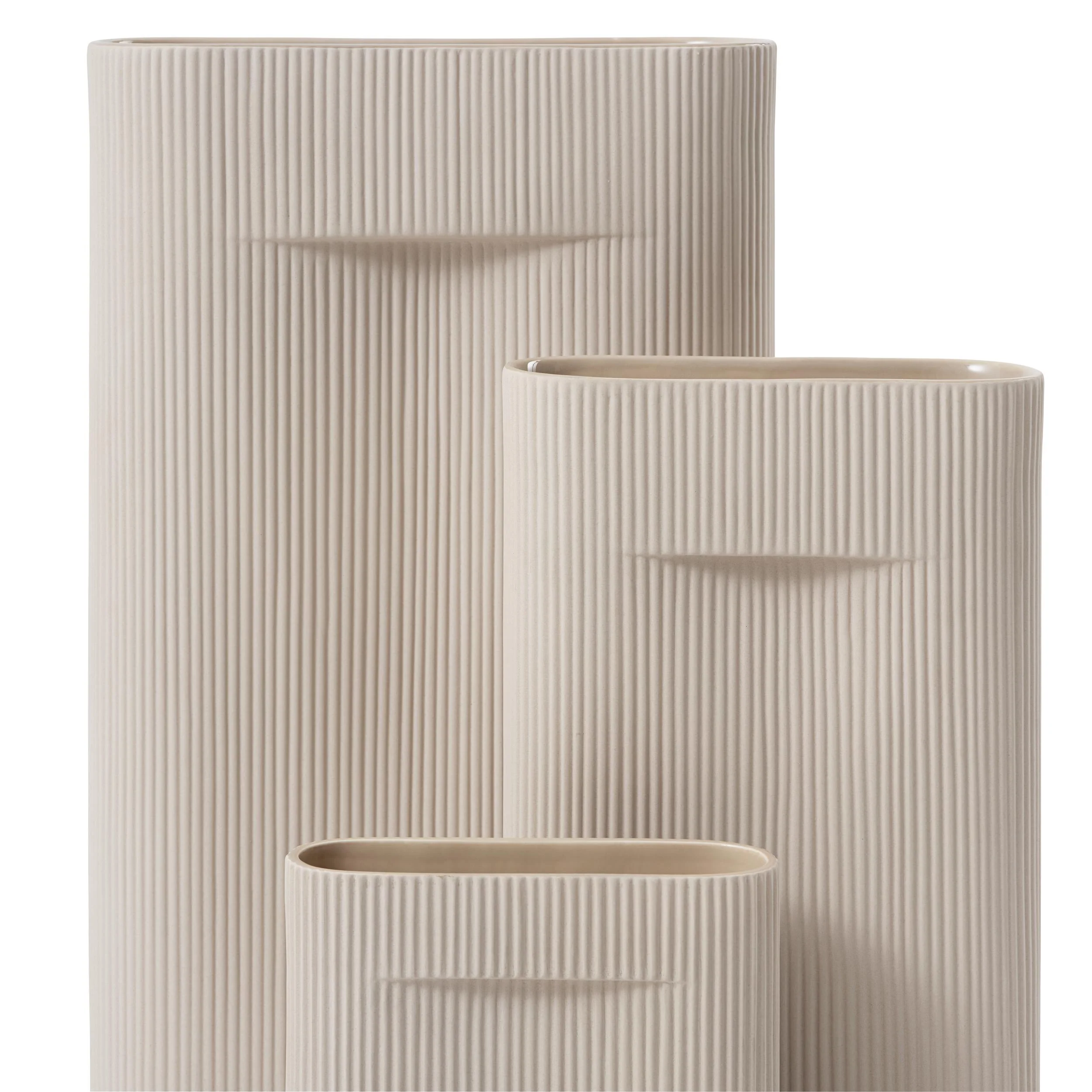 Wazon ceramiczny RIDGE beżowy - Image 30