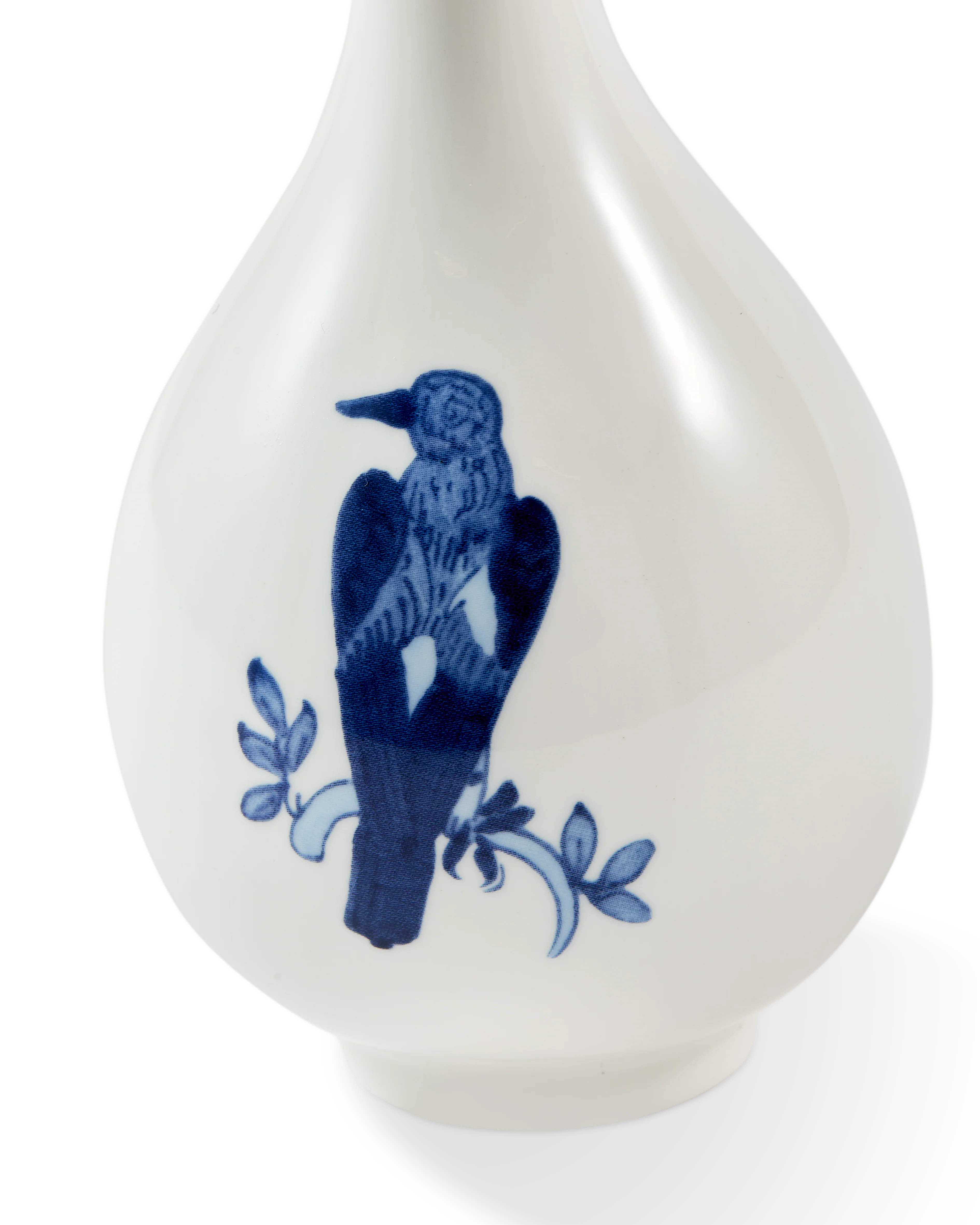 Wazon SMALL BIRD biały z niebieskim - Image 6