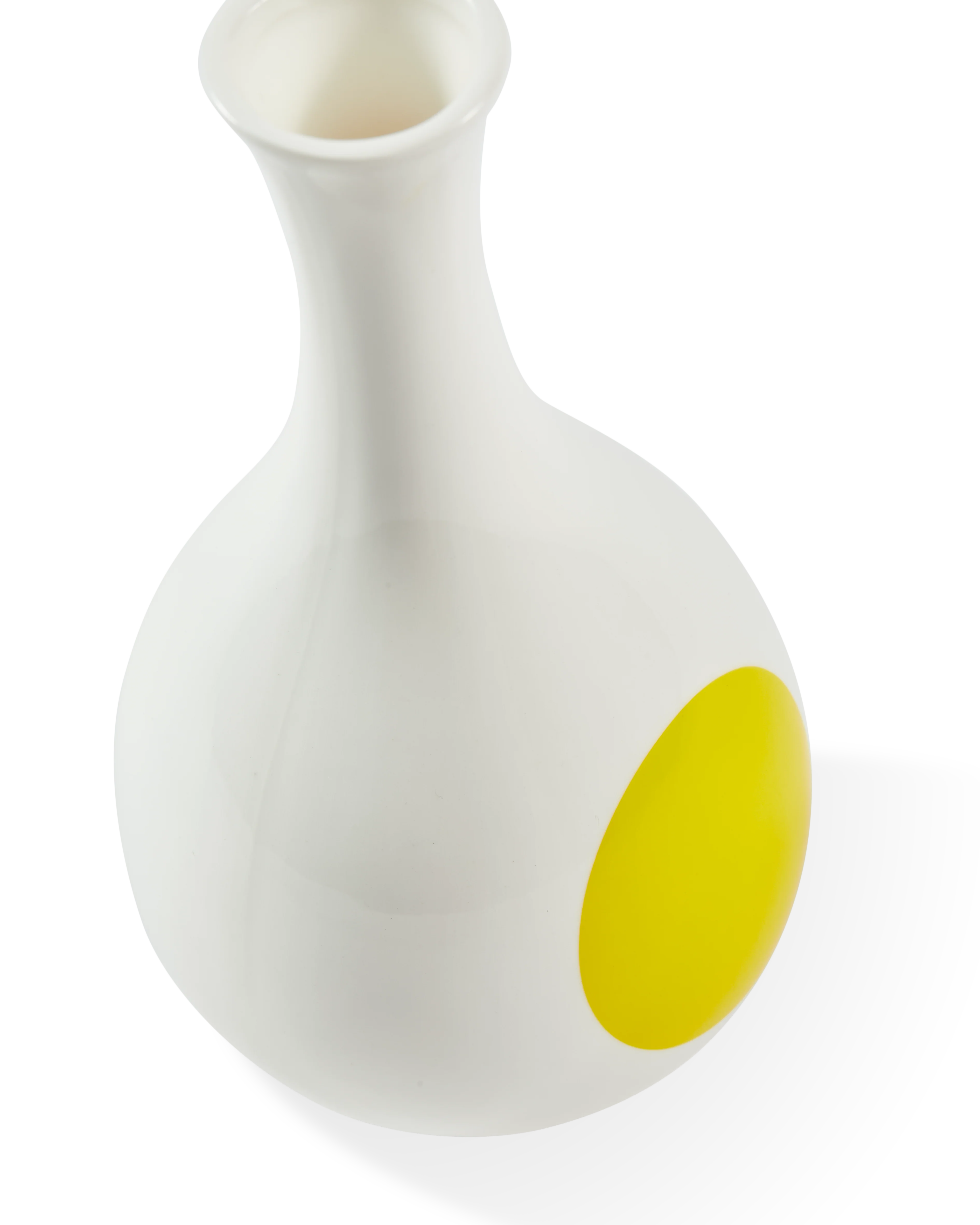 Wazon SMALL BIRD biały z żółtym i niebieskim - Image 5