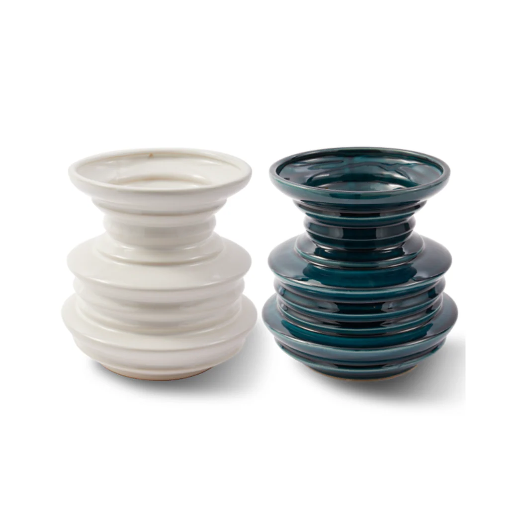 Wazon STACKED PLATES biały - Image 3
