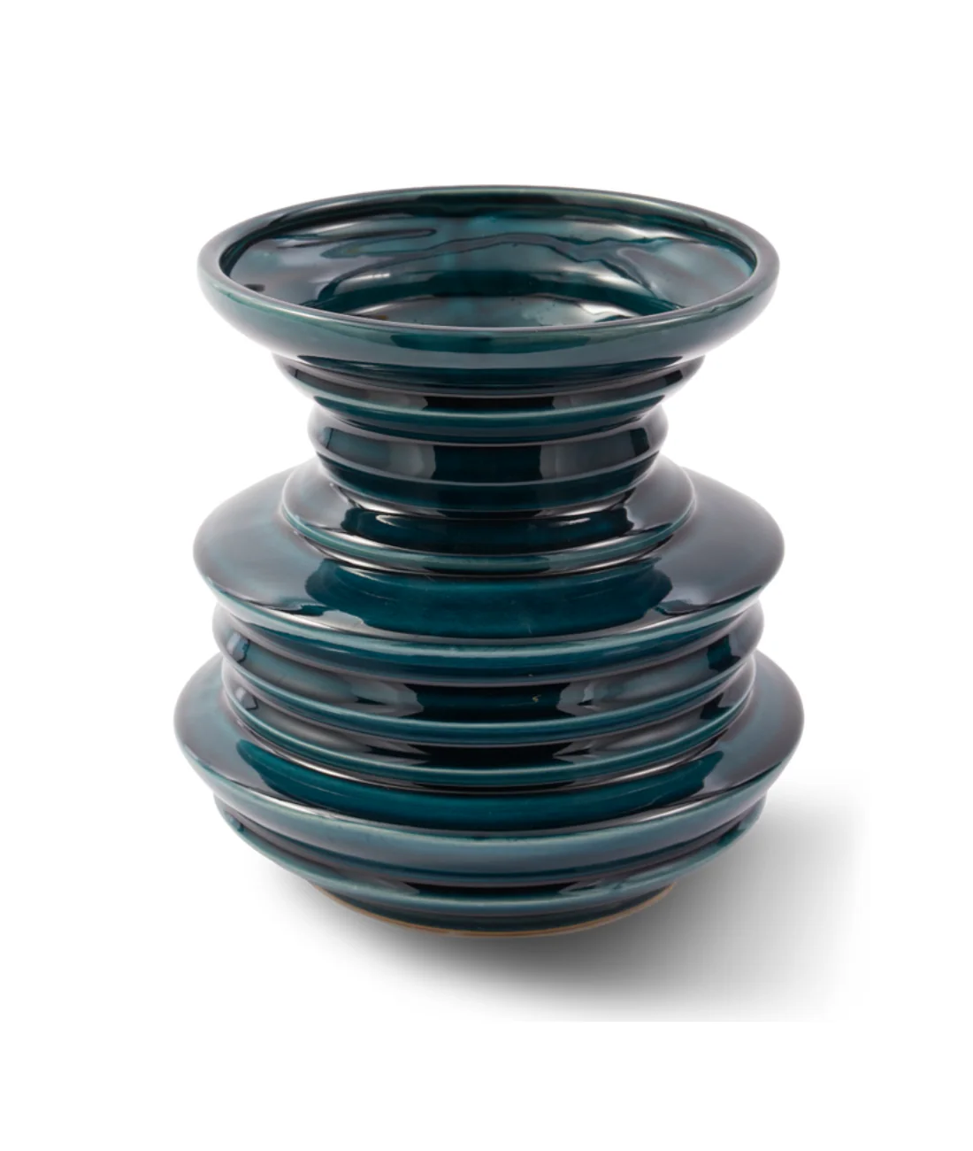 Wazon STACKED PLATES ciemnozielony - Image 5