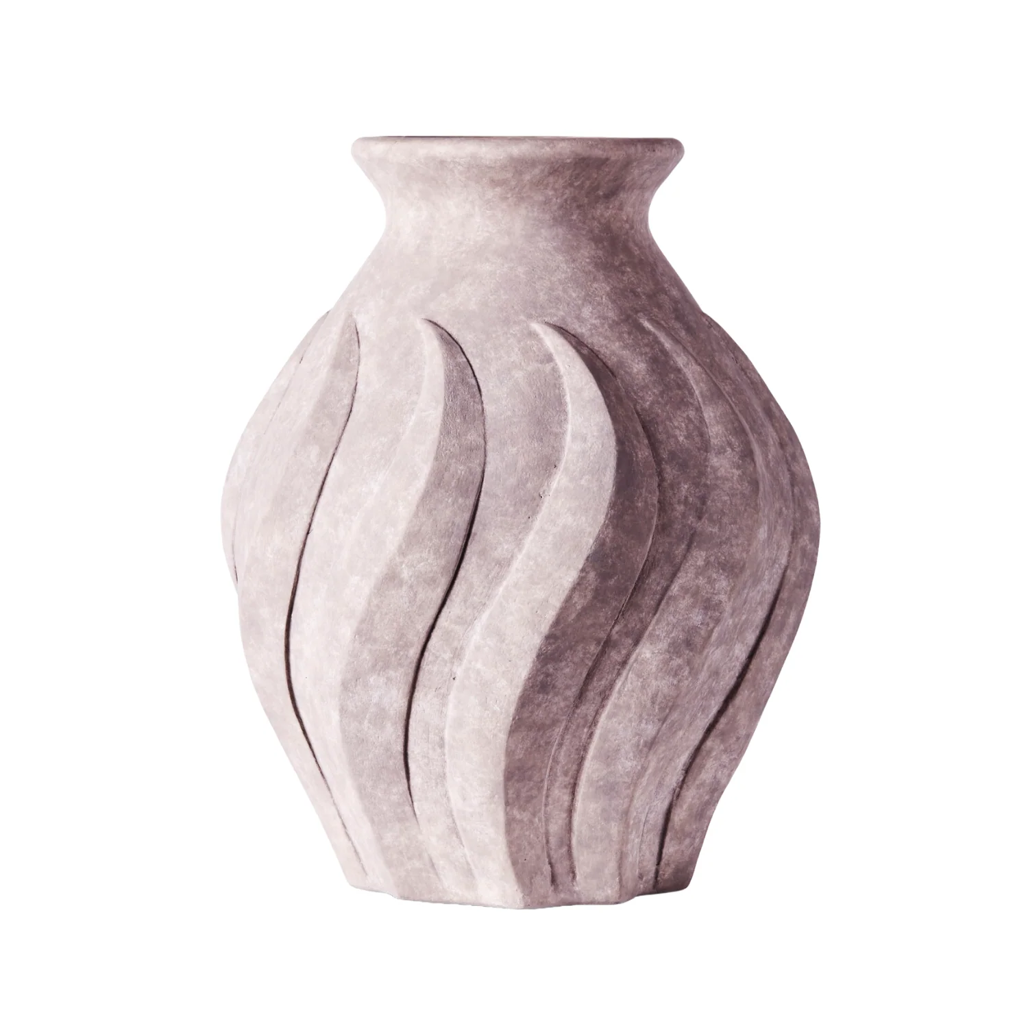 Wazon SWIRL szara ceramika