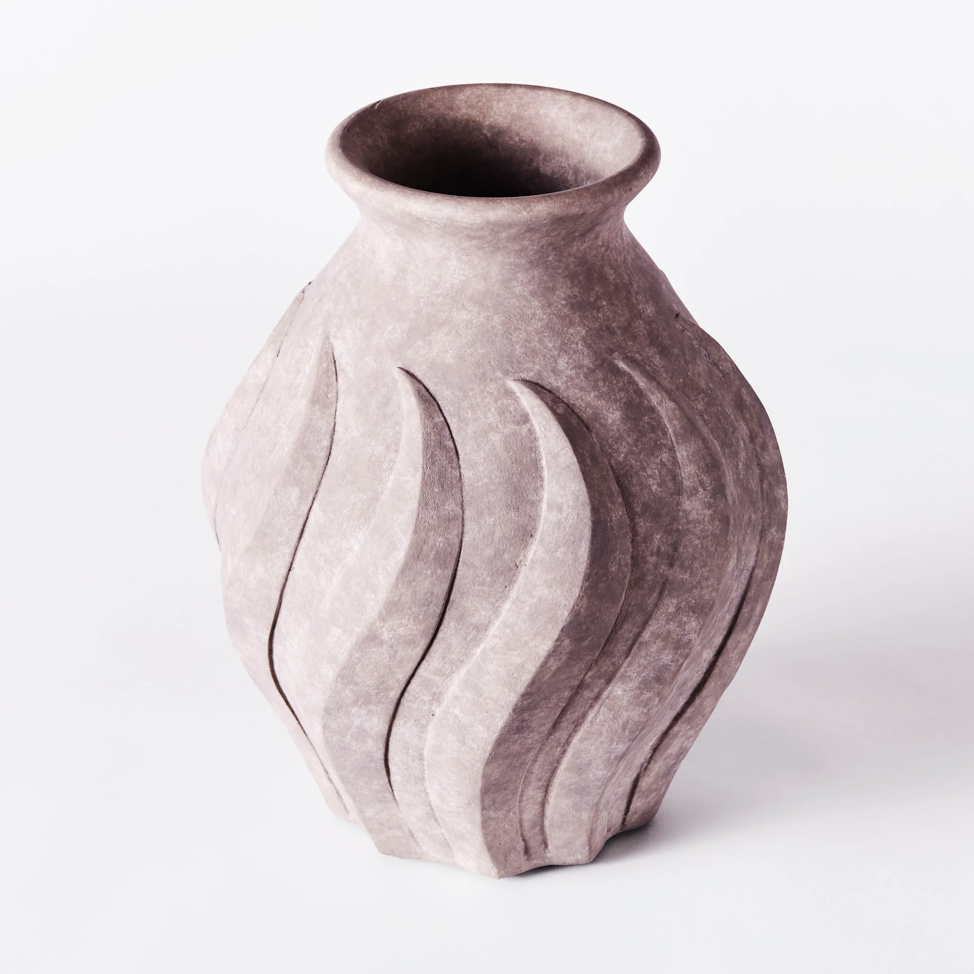 Wazon SWIRL szara ceramika - Image 4