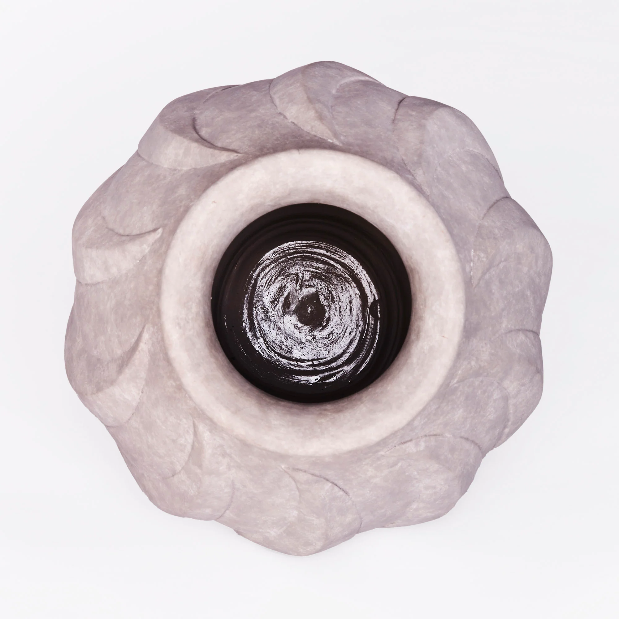 Wazon SWIRL szara ceramika - Image 5