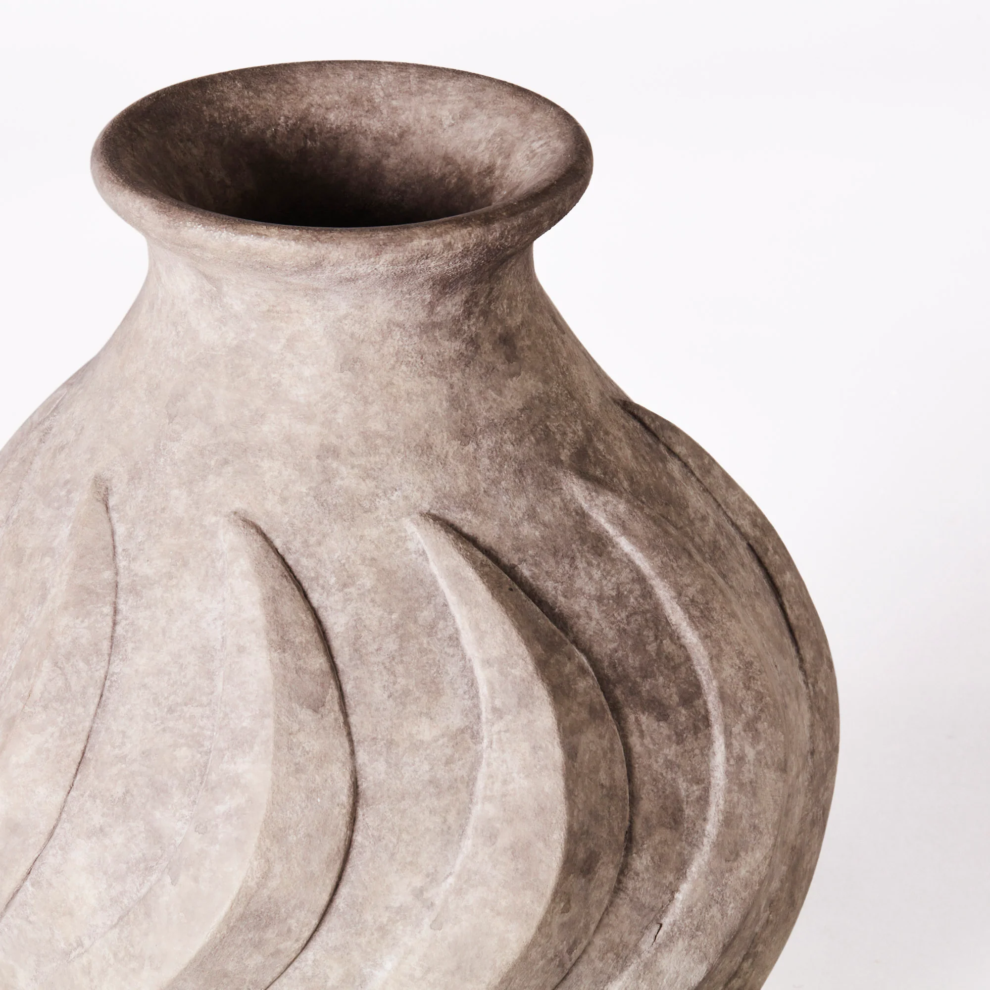 Wazon SWIRL szara ceramika - Image 6