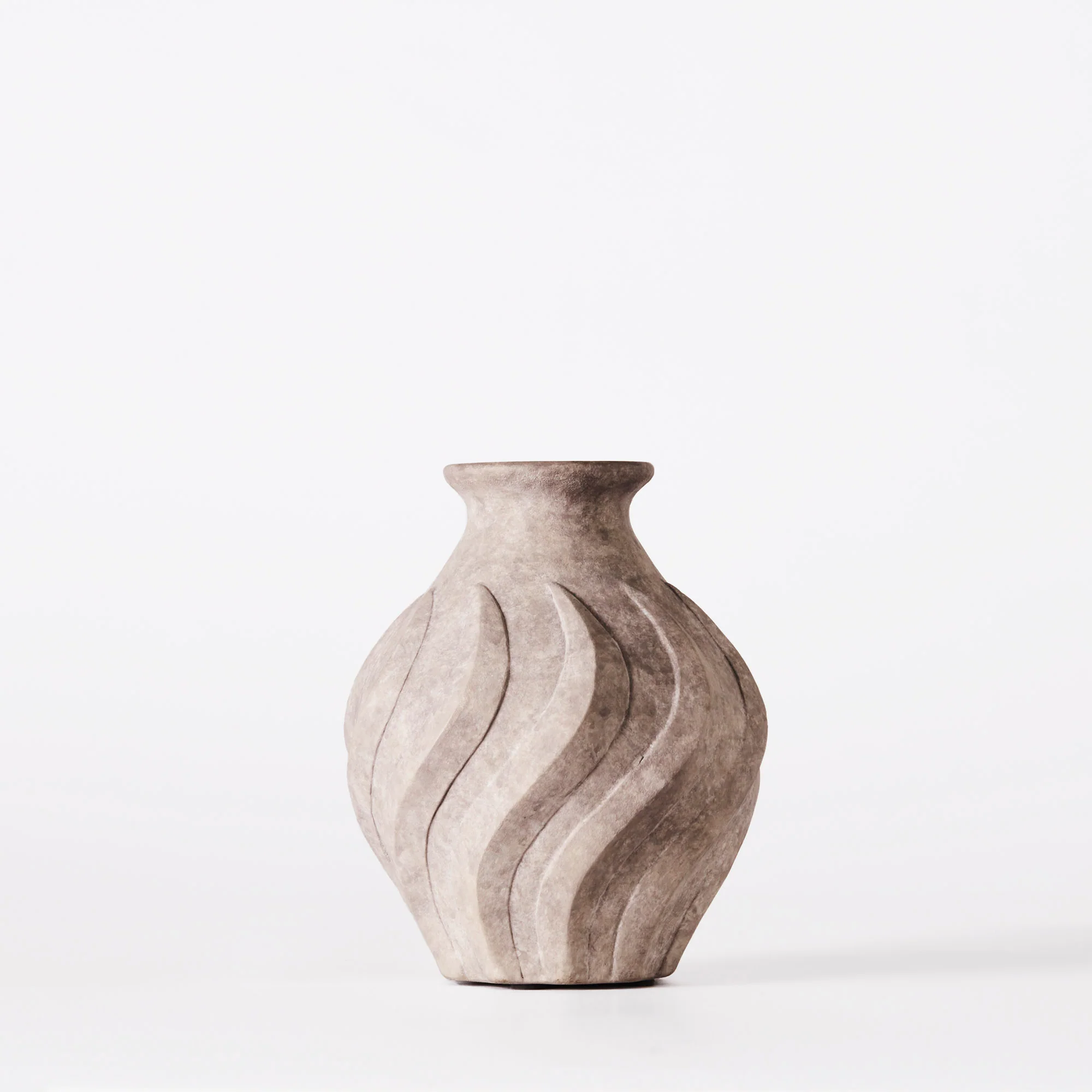Wazon SWIRL szara ceramika - Image 8