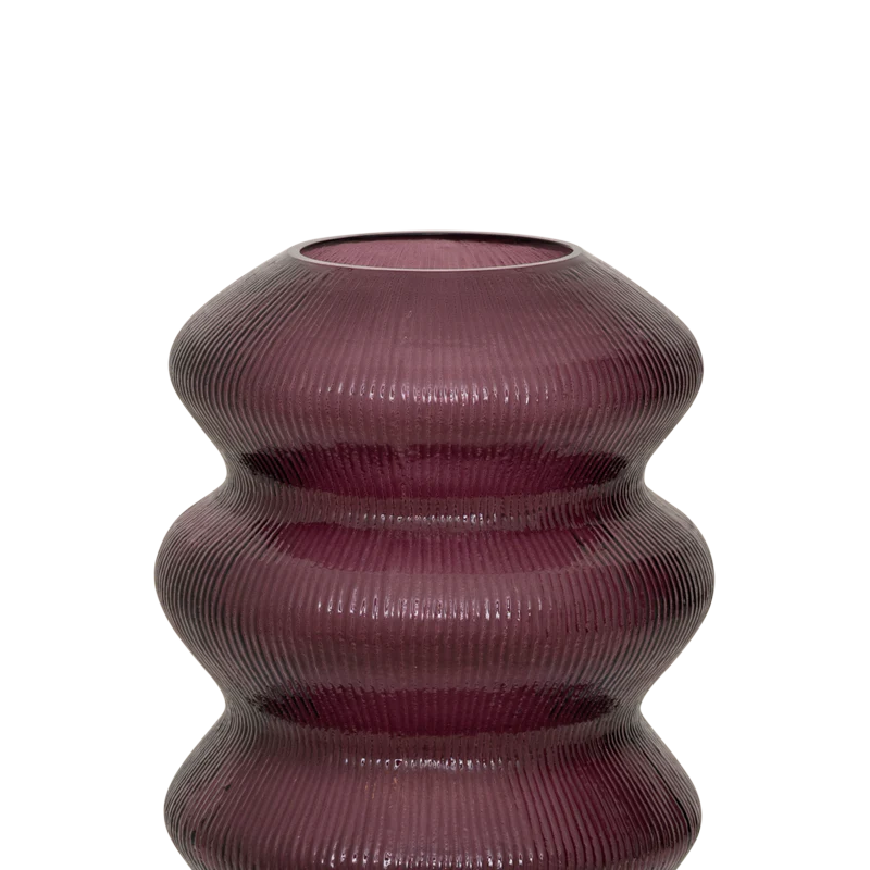 Wazon szklany LILY burgundowy - Image 3
