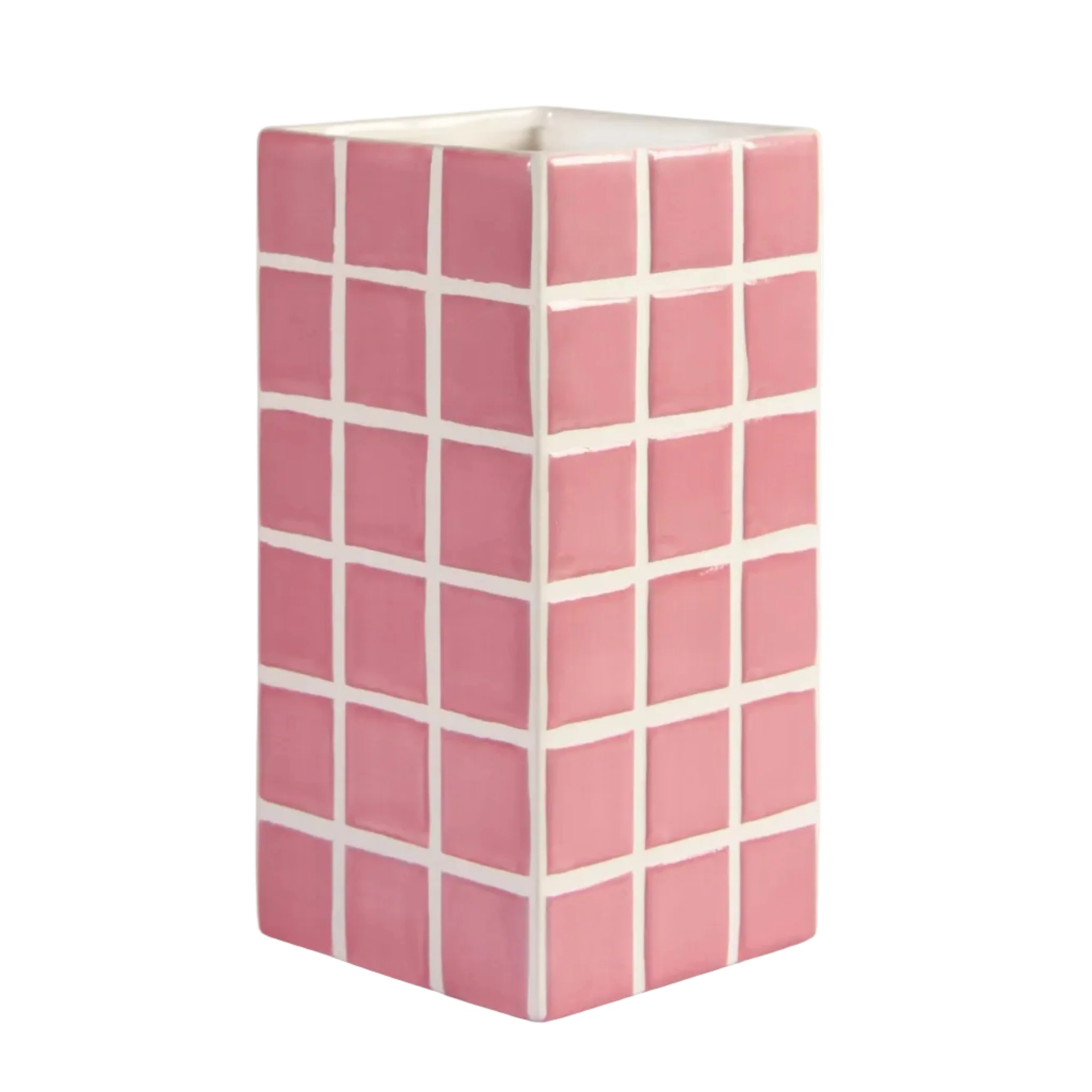 Wazon TILE różowy