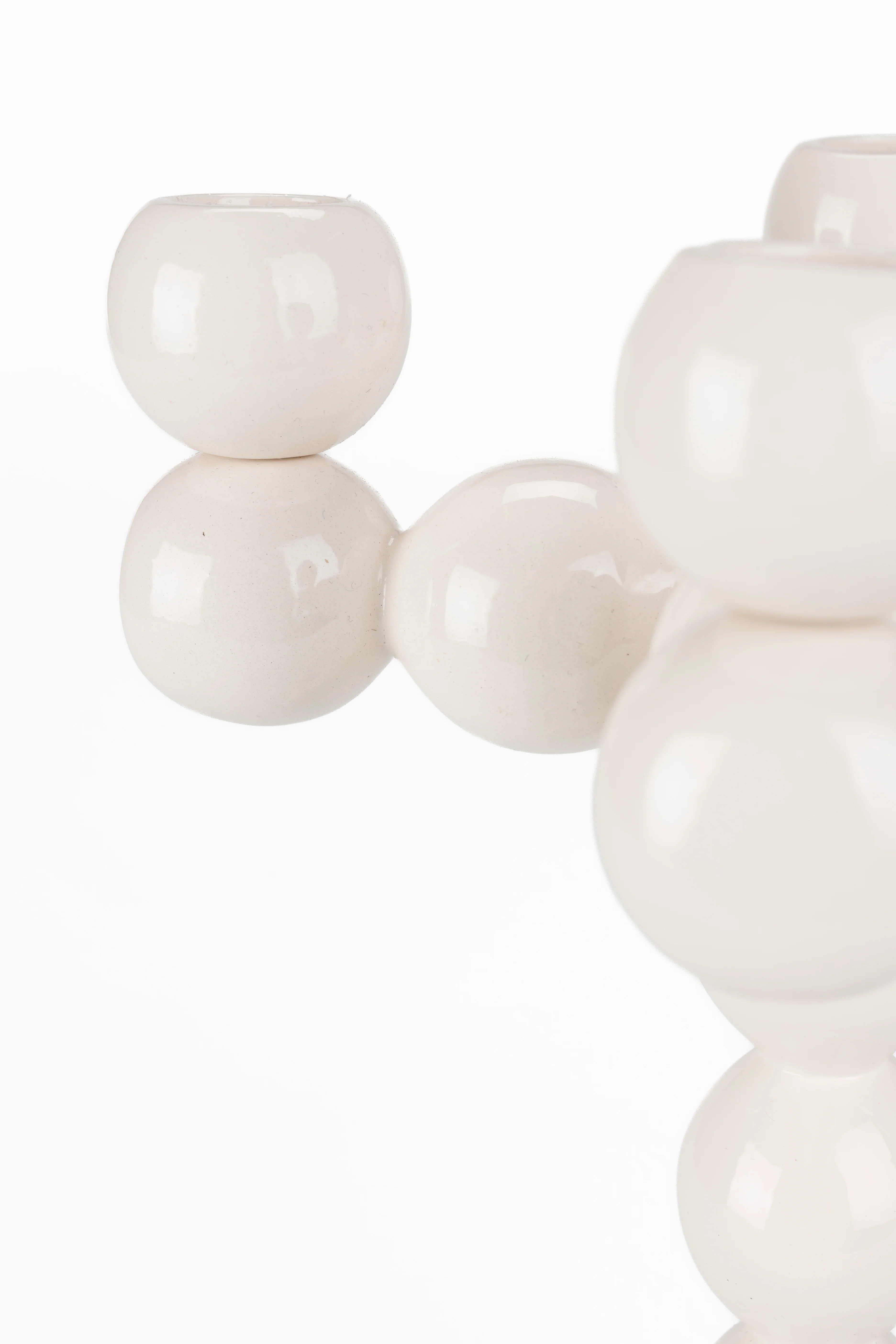 Świecznik BUBBLES FOUR beżowy - Image 6