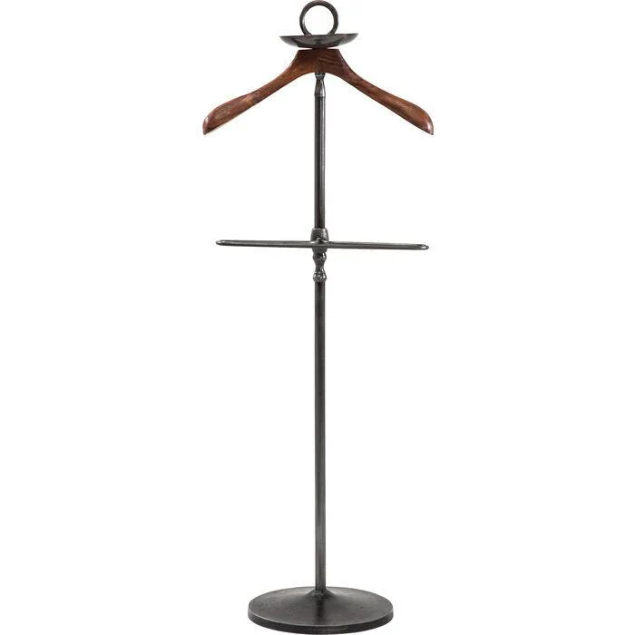 Wieszak retro COSMOPOLITAN stal z drewnem mango - Image 3