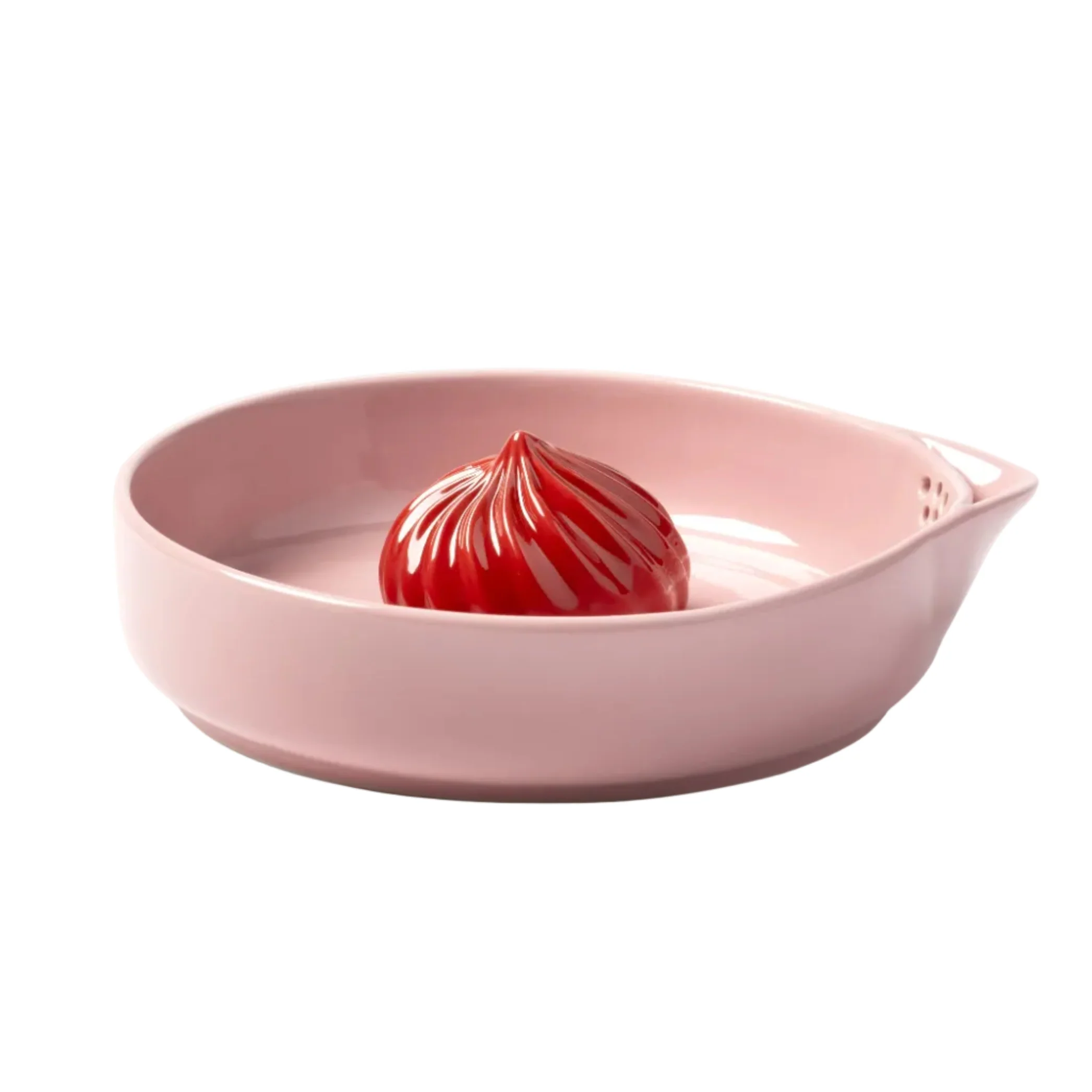Wyciskarka do cytrusów PUDDING różowy z czerwonym