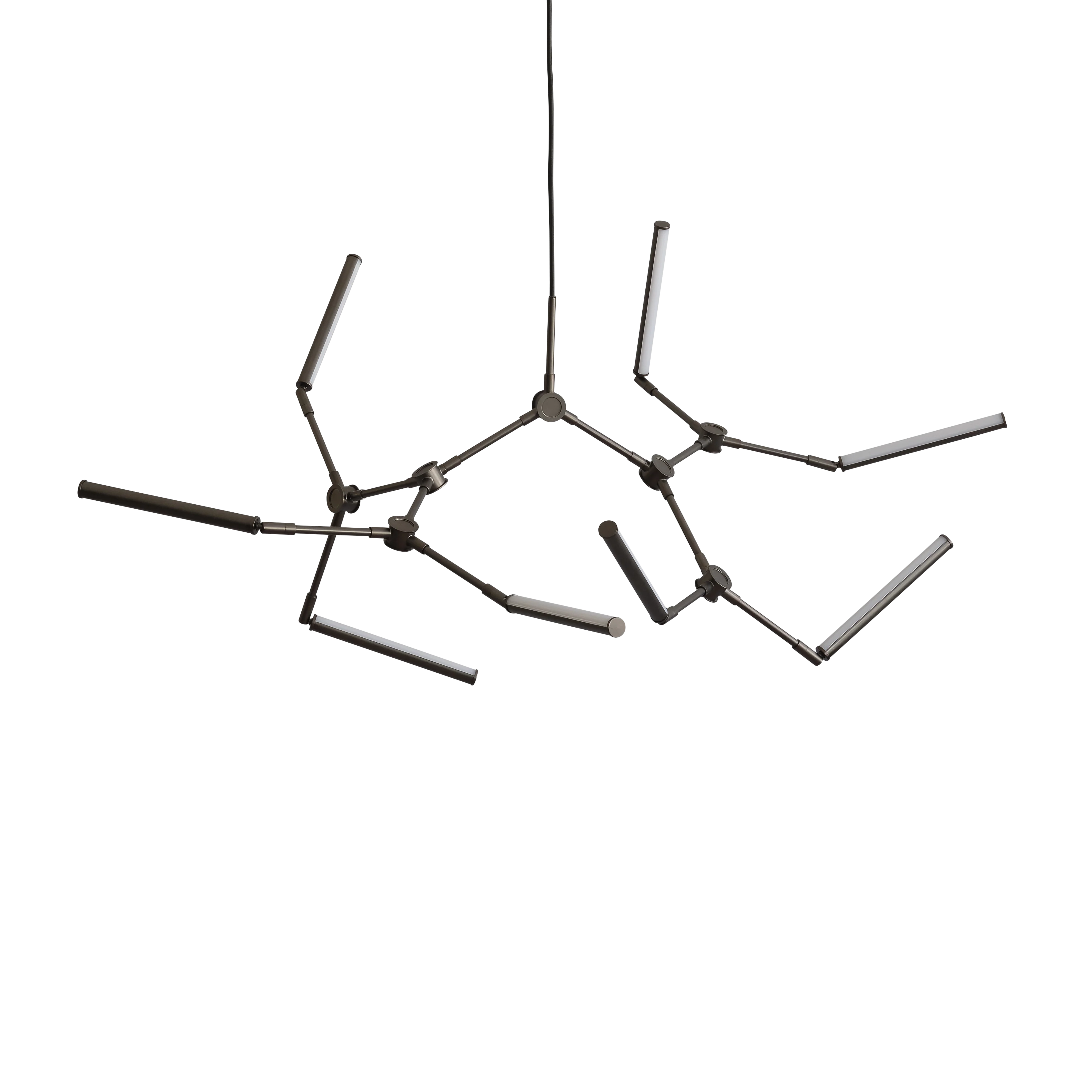 Żyrandol STICK brązowy