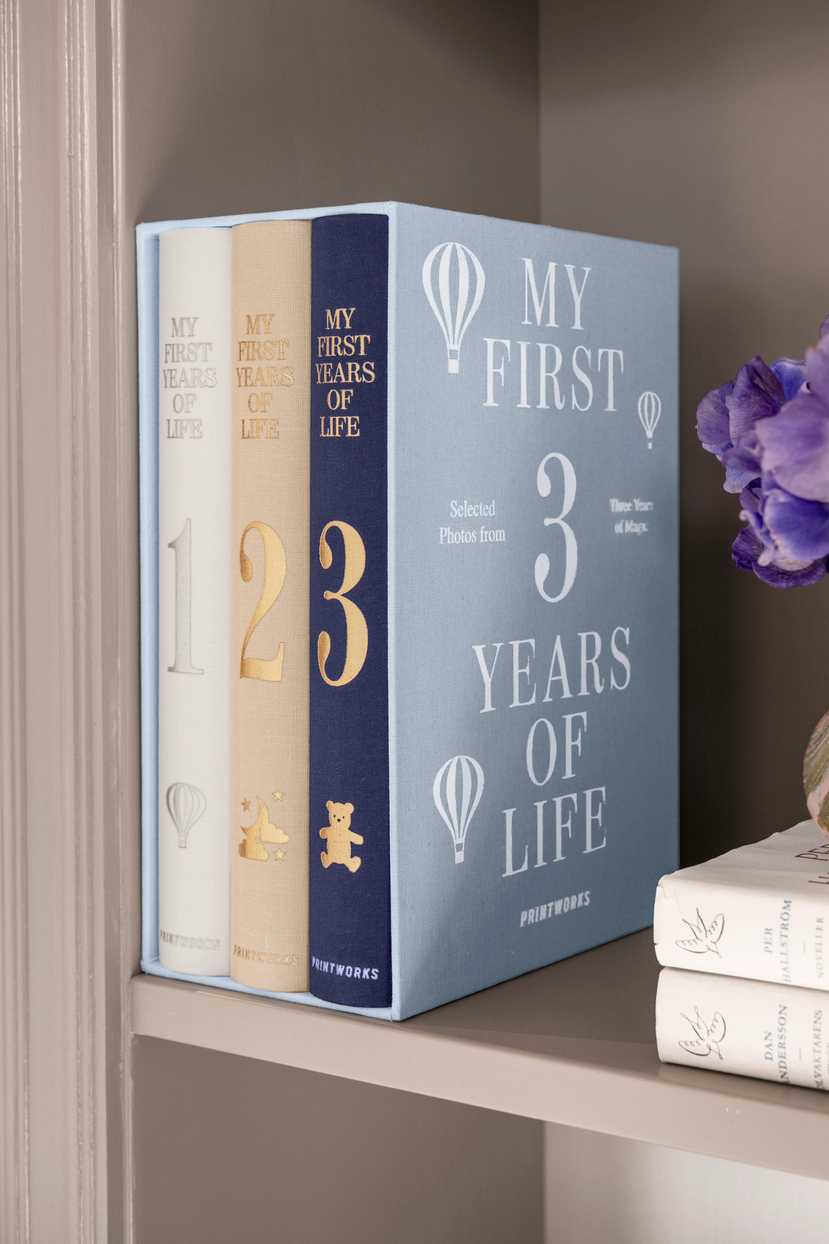 Zestaw albumów na zdjęcia MY FIRST 3 YEARS OF LIFE błękitny - Image 2