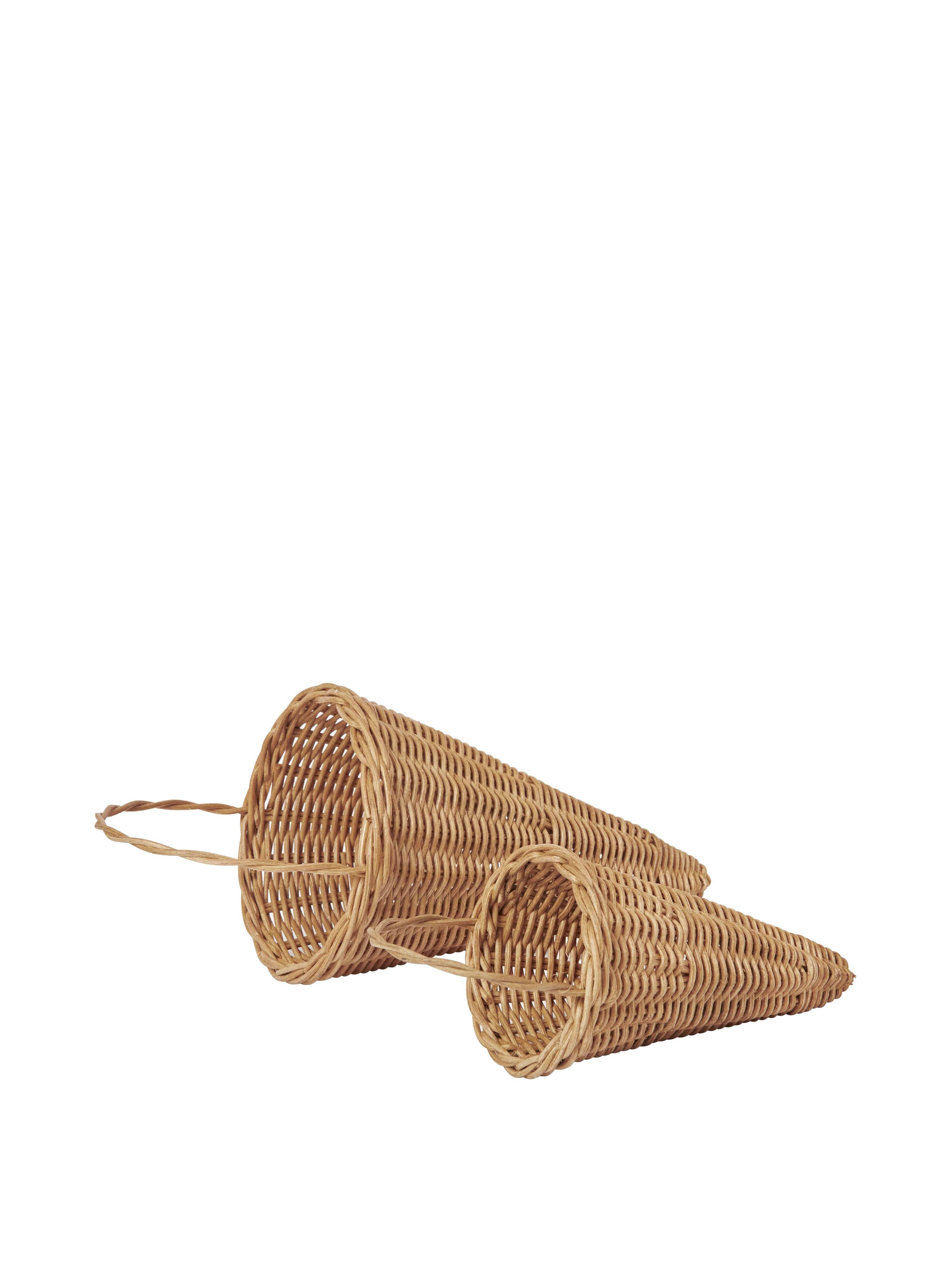 Zestaw dekoracji świątecznych BRAIDED CONES pleciony rattan - Image 3