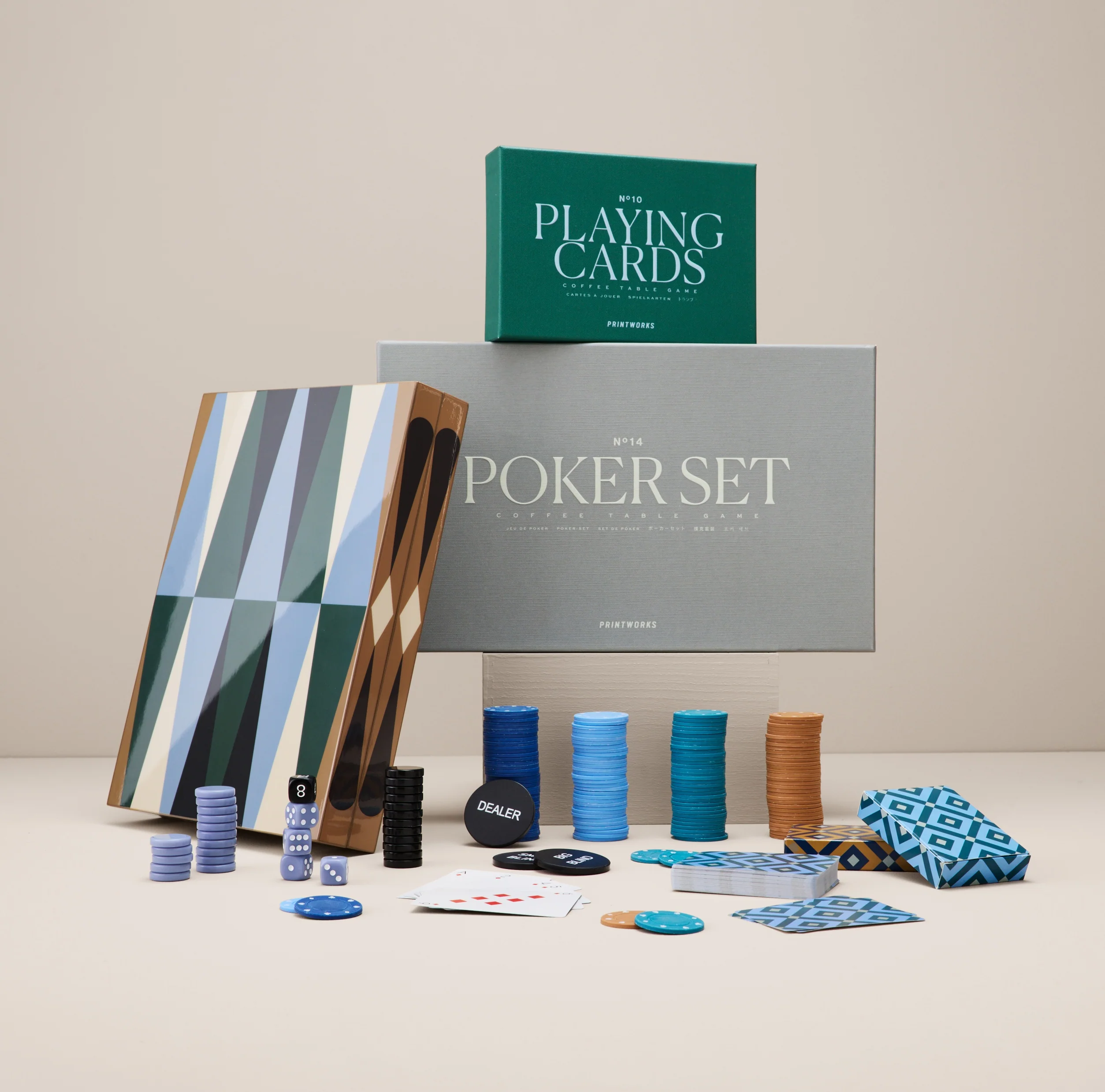Zestaw do gry w pokera POKER SET szary - Image 2