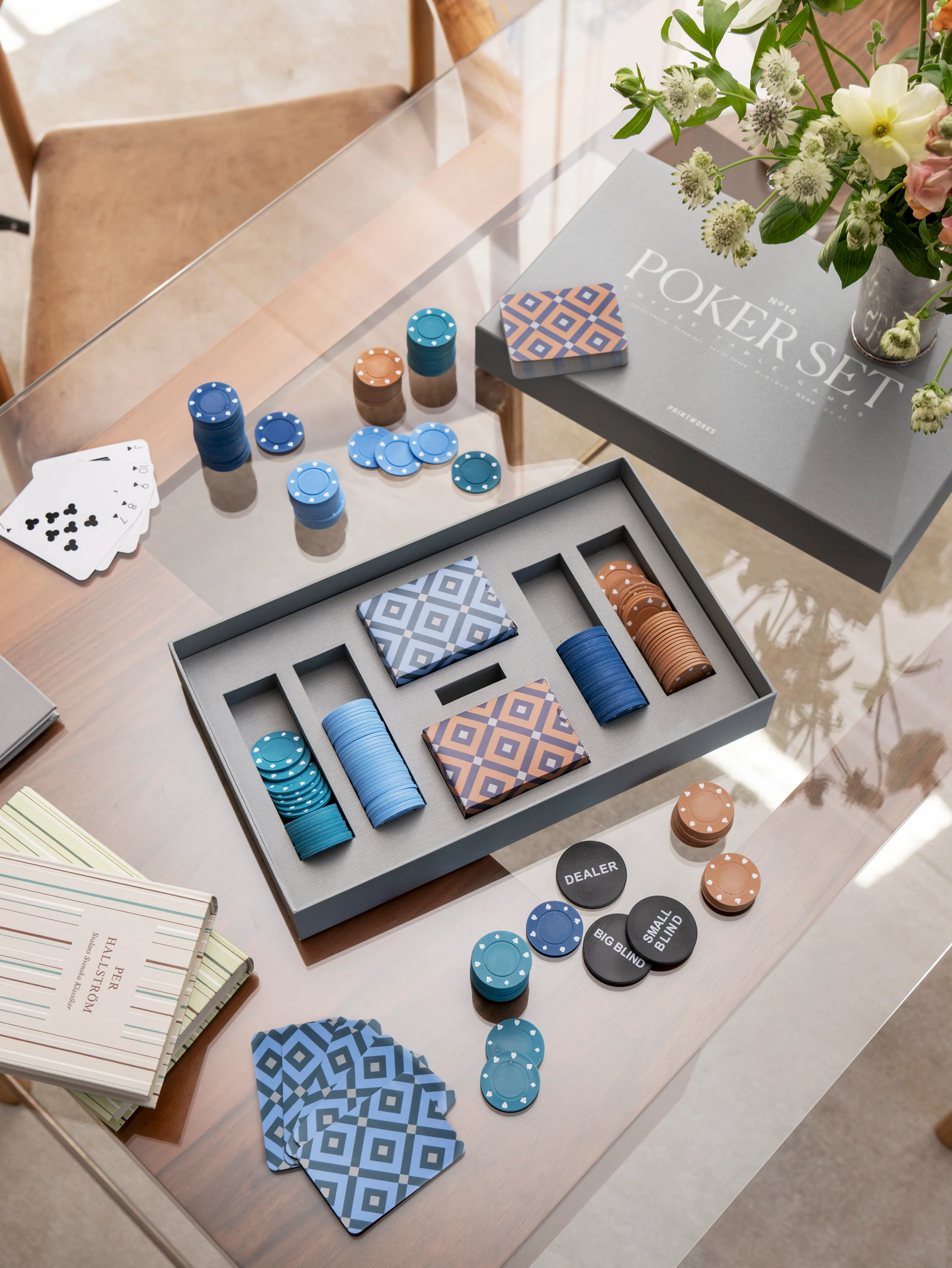 Zestaw do gry w pokera POKER SET szary - Image 5