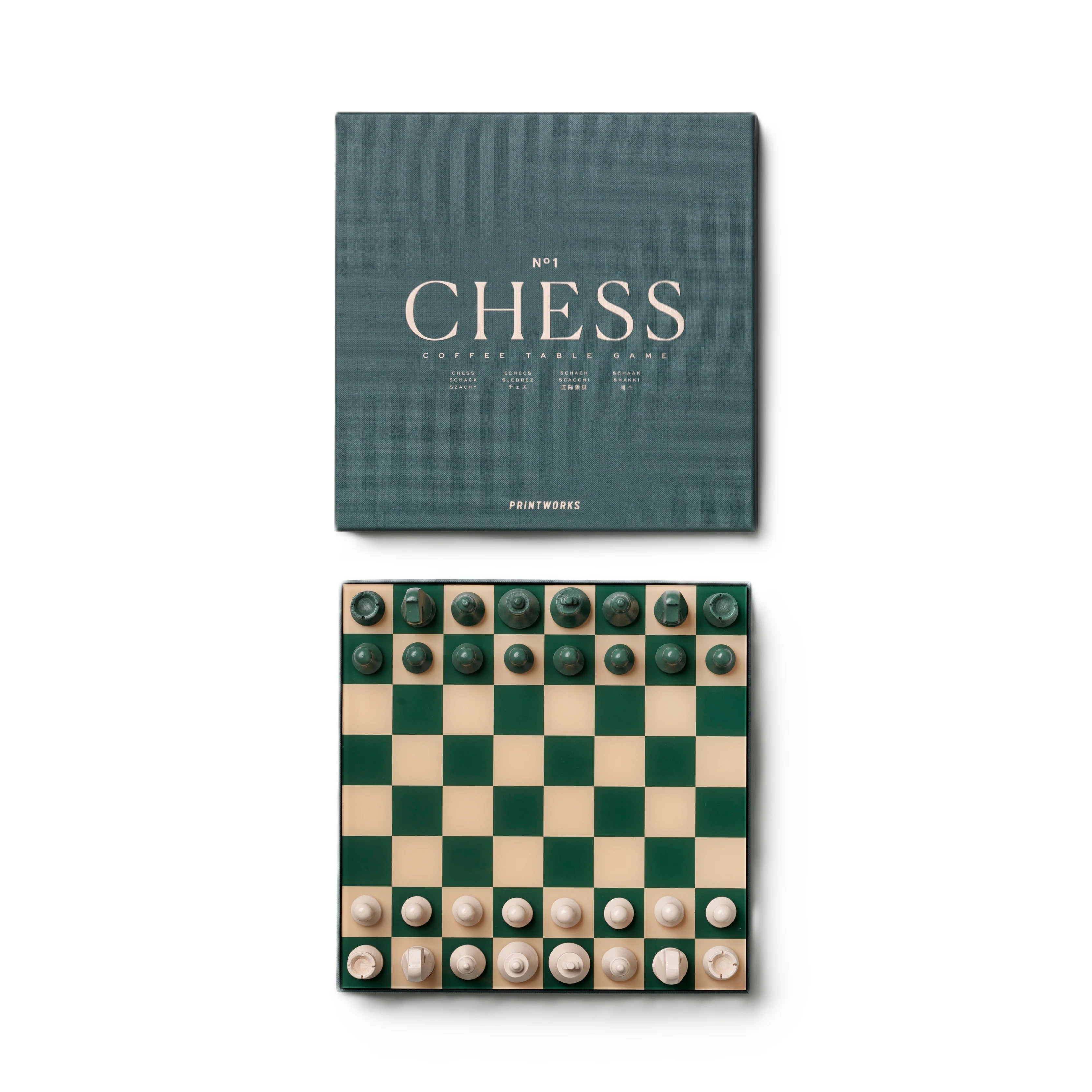 Zestaw do gry w szachy CHESS CLASSIC zielony
