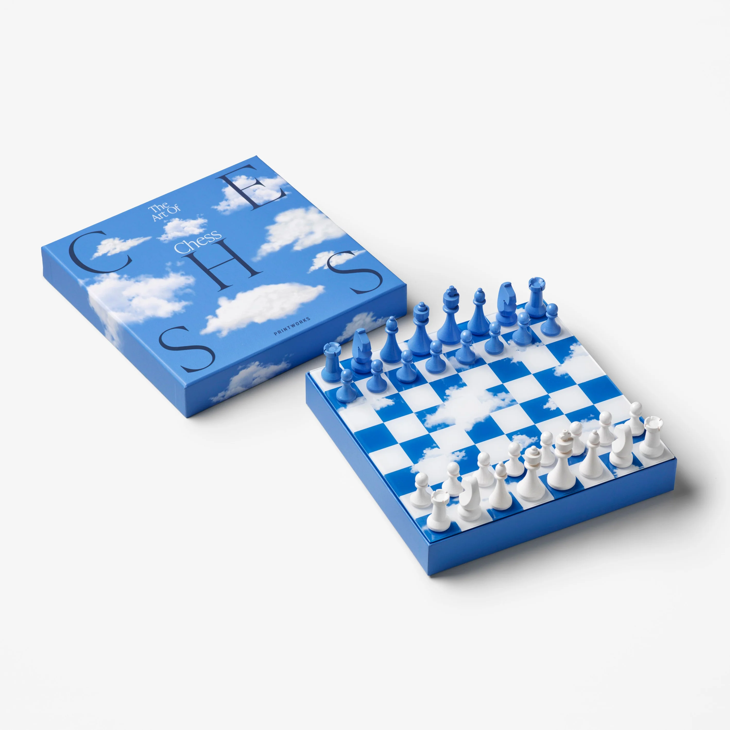 Zestaw do gry w szachy CHESS CLOUDS niebiesko-biały - Image 8