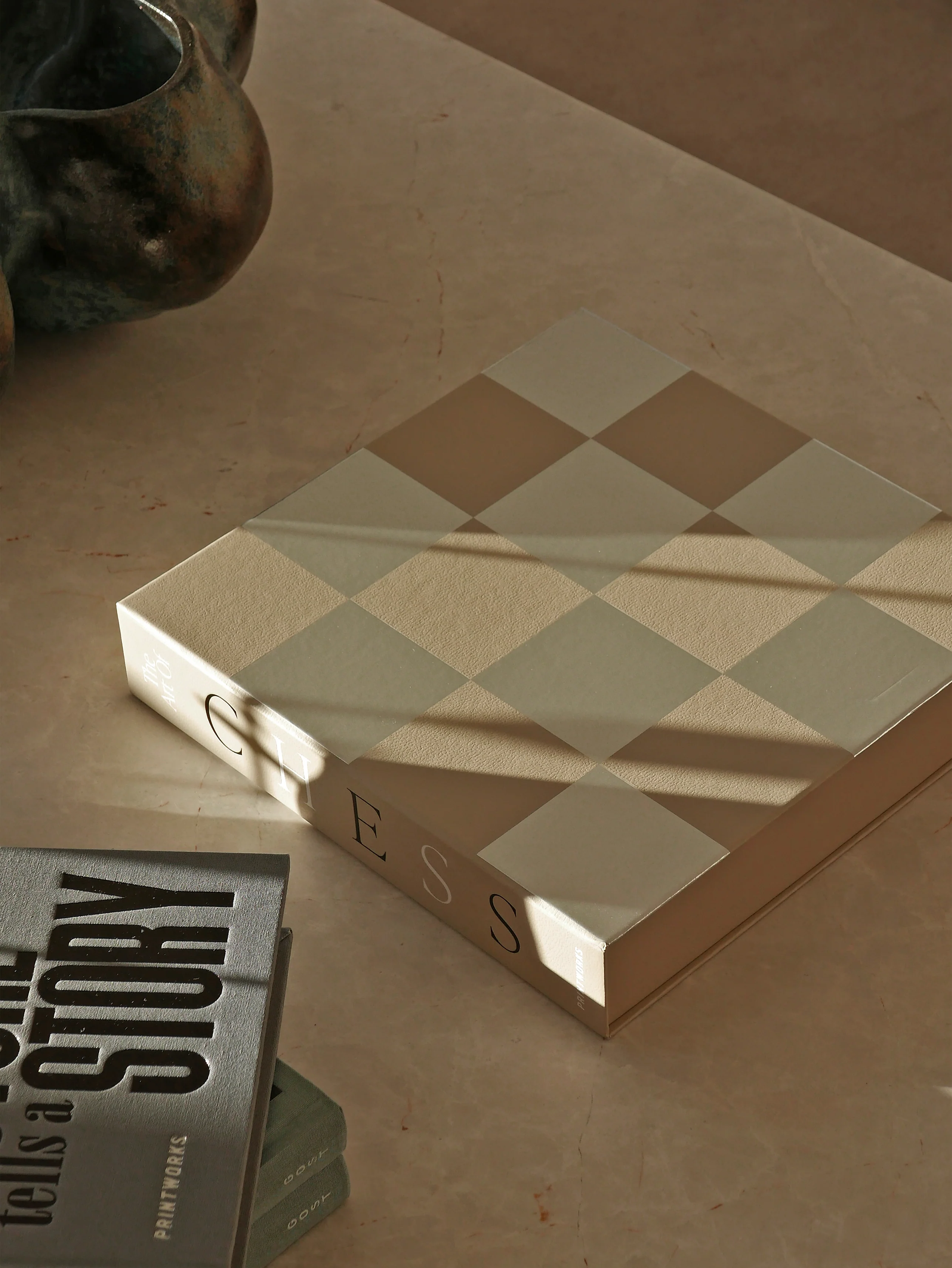 Zestaw do gry w szachy CHESS MIRROR beżowy - Image 6