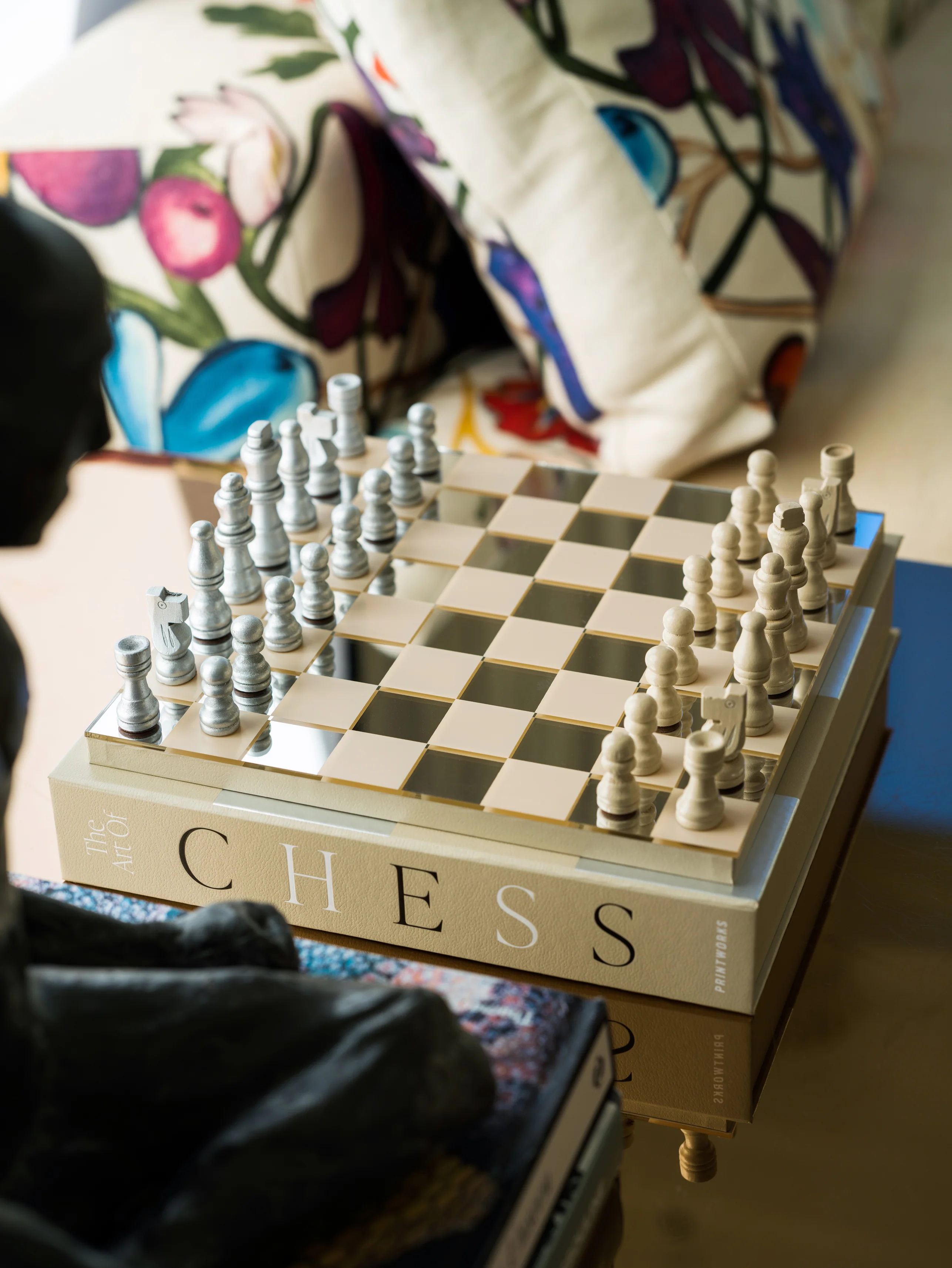 Zestaw do gry w szachy CHESS MIRROR beżowy - Image 8