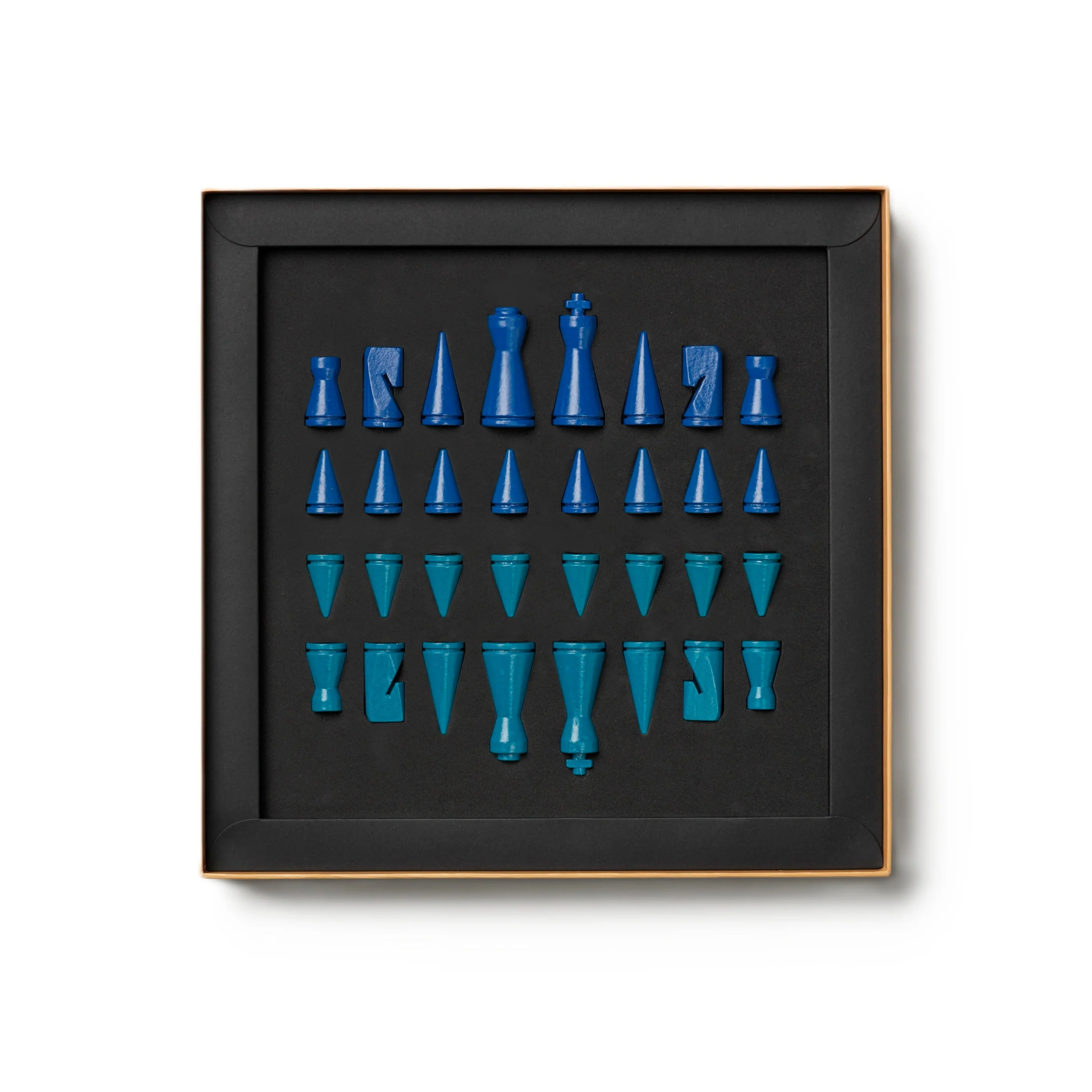 Zestaw do gry w szachy LACQUERED CHESS ATHENA niebieski - Image 6
