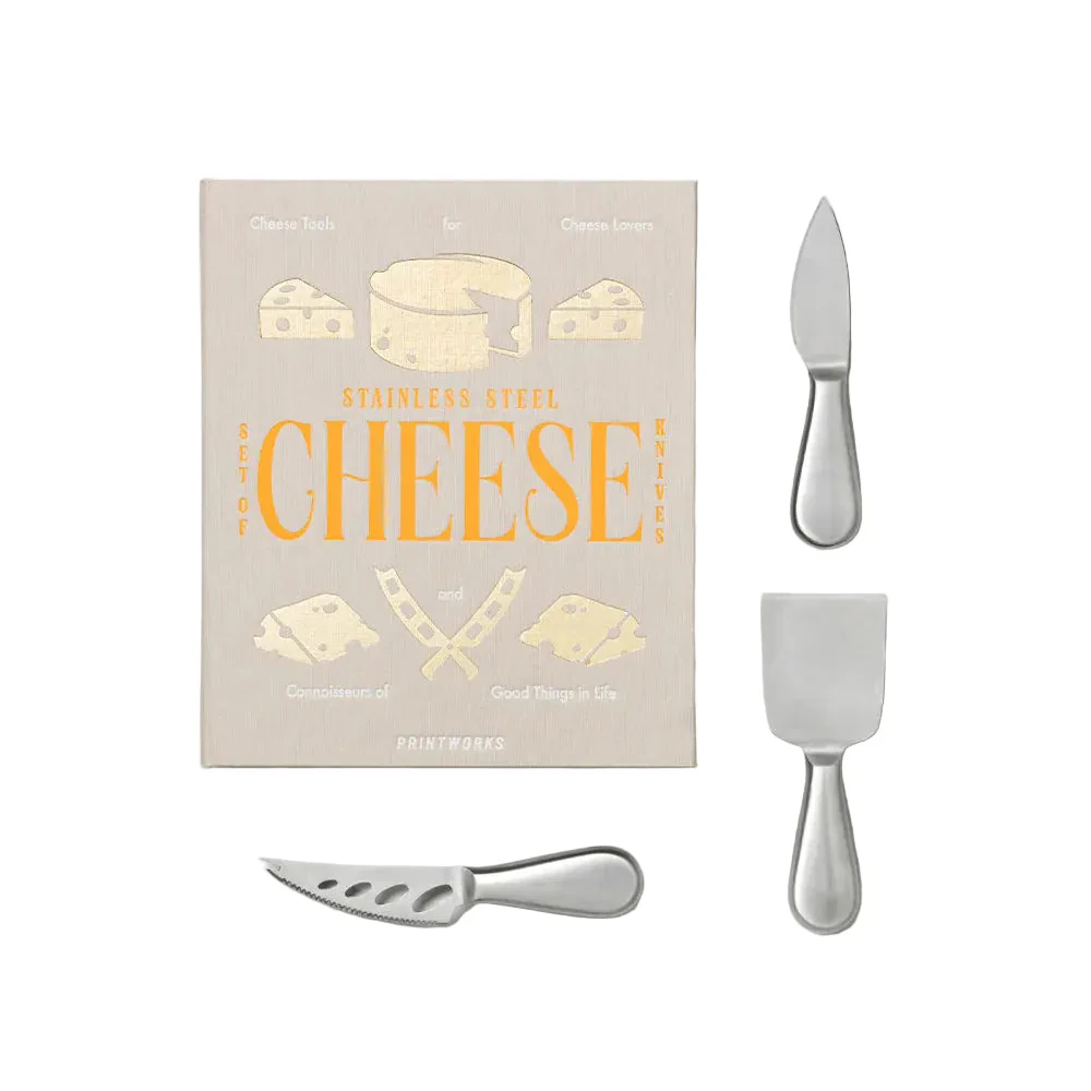 Zestaw do deski serów CHEESE TOOLS beżowy